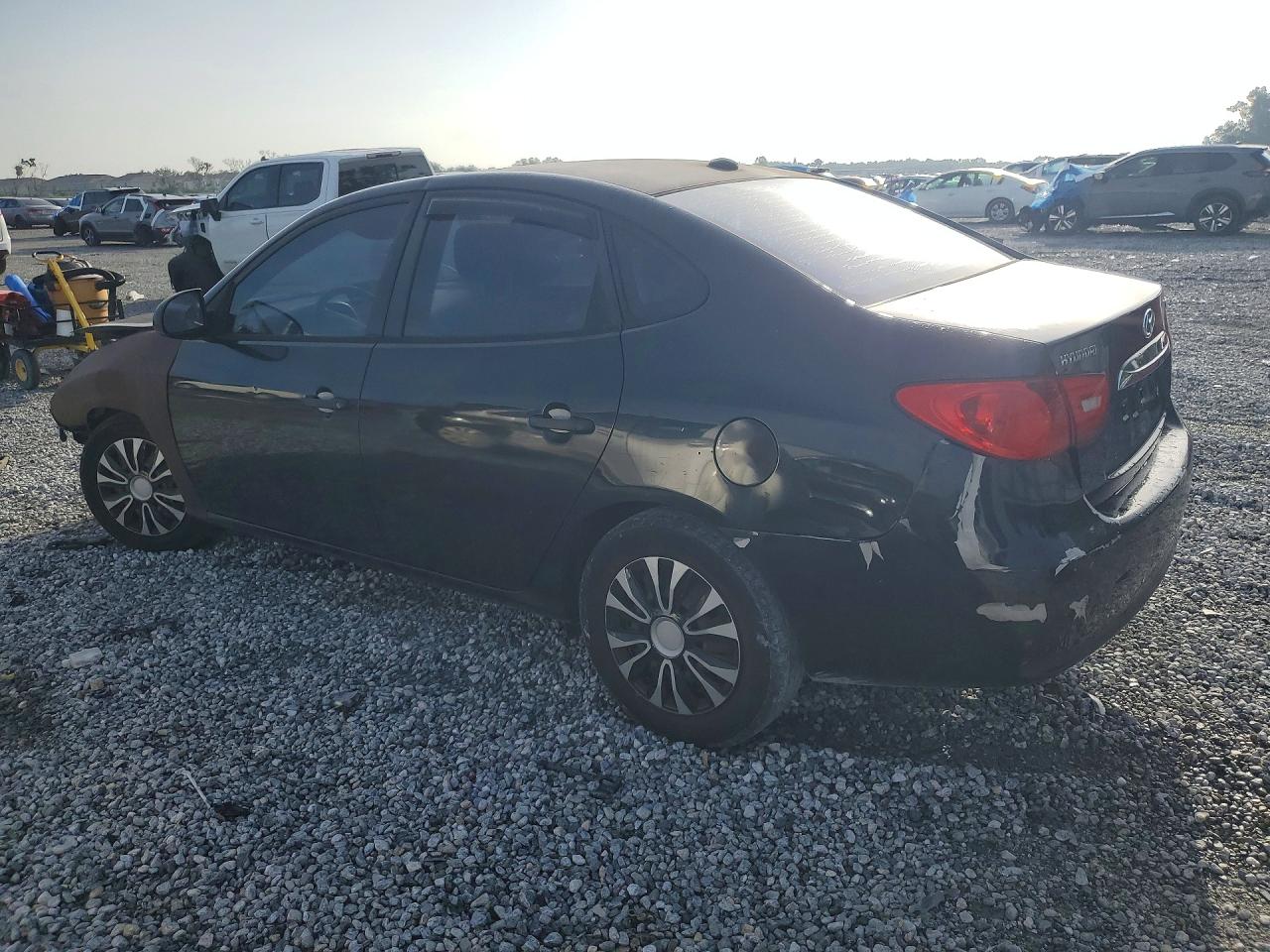 2007 Hyundai Elantra Gls Black vin: KMHDU46D57U109947