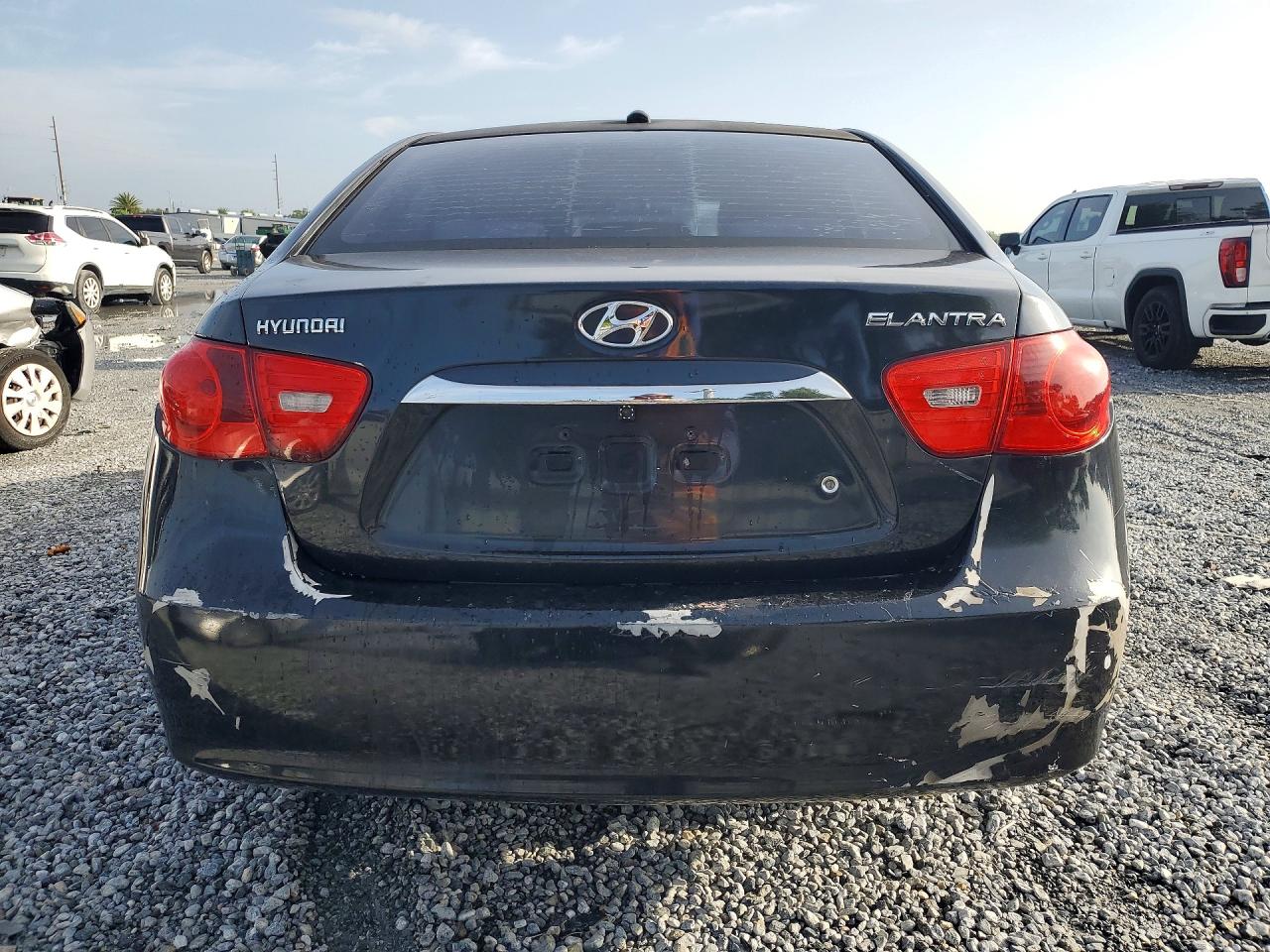2007 Hyundai Elantra Gls Black vin: KMHDU46D57U109947