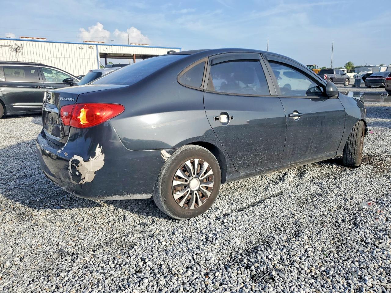 2007 Hyundai Elantra Gls Black vin: KMHDU46D57U109947