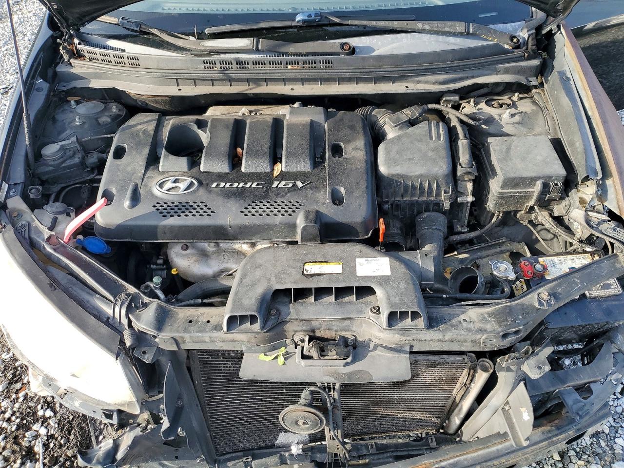 2007 Hyundai Elantra Gls Black vin: KMHDU46D57U109947