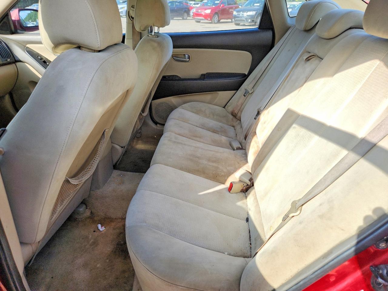 2007 Hyundai Elantra Gls Red vin: KMHDU46D57U124559