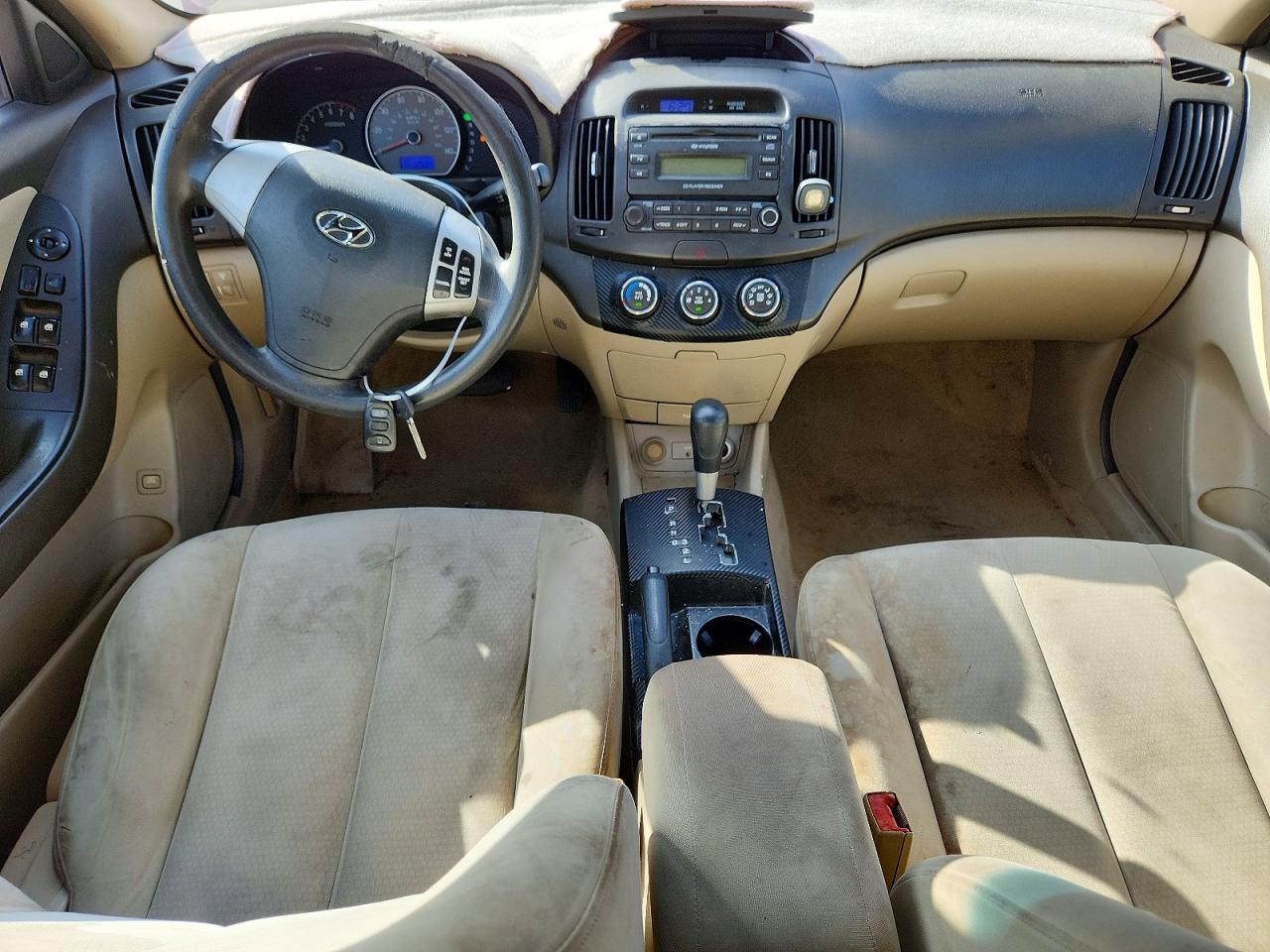 2007 Hyundai Elantra Gls Red vin: KMHDU46D57U124559