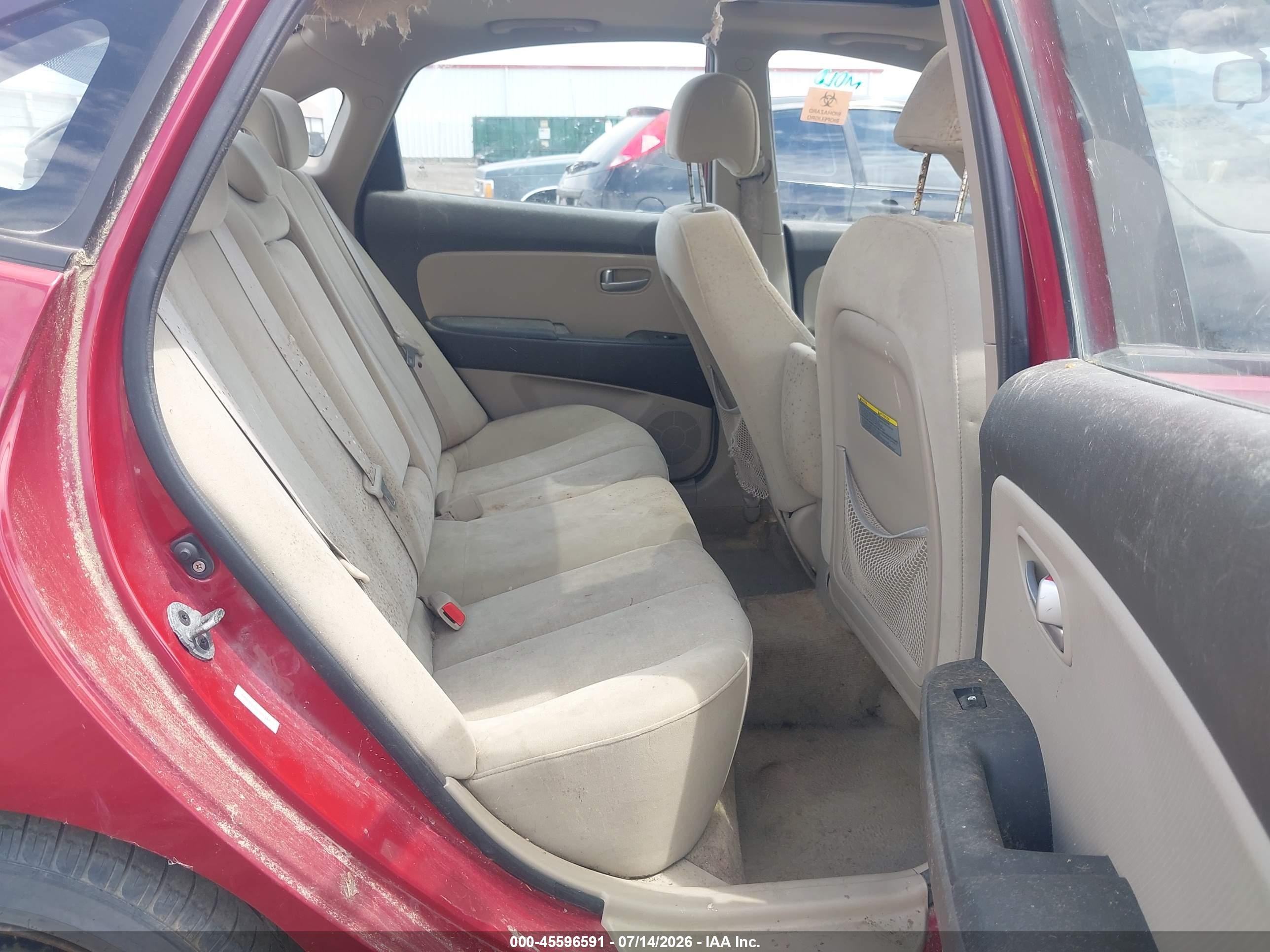 2007 Hyundai Elantra Gls/se/limited Красный vin: KMHDU46D57U171817