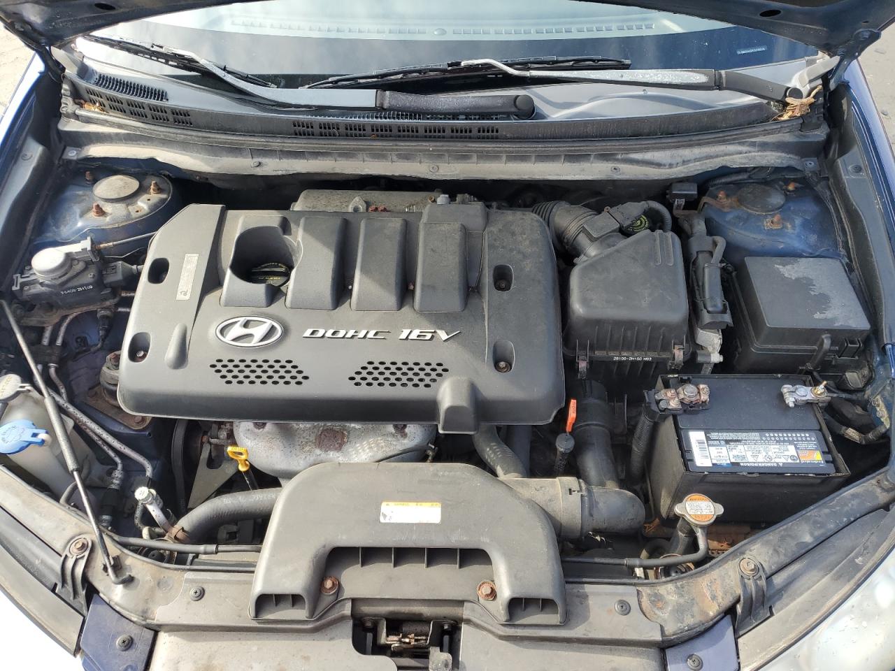 2007 Hyundai Elantra Gls Синий vin: KMHDU46D57U205528