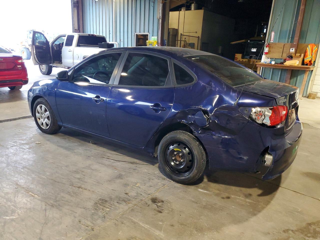 2007 Hyundai Elantra Gls Blue vin: KMHDU46D57U206632