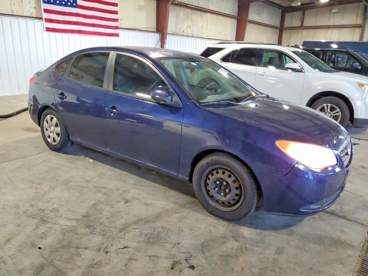 2007 Hyundai Elantra Gls Blue vin: KMHDU46D57U206632