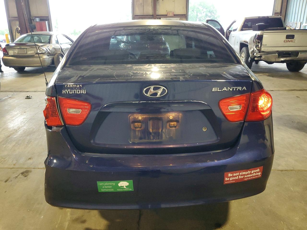2007 Hyundai Elantra Gls Blue vin: KMHDU46D57U206632