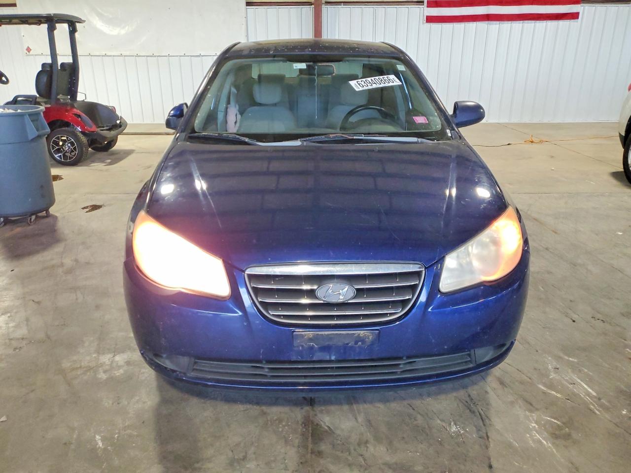 2007 Hyundai Elantra Gls Blue vin: KMHDU46D57U206632