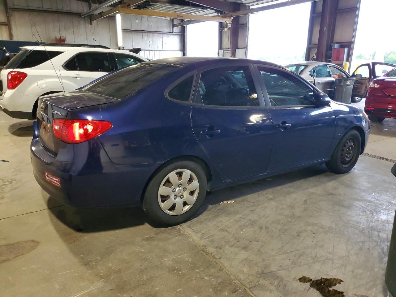 2007 Hyundai Elantra Gls Blue vin: KMHDU46D57U206632