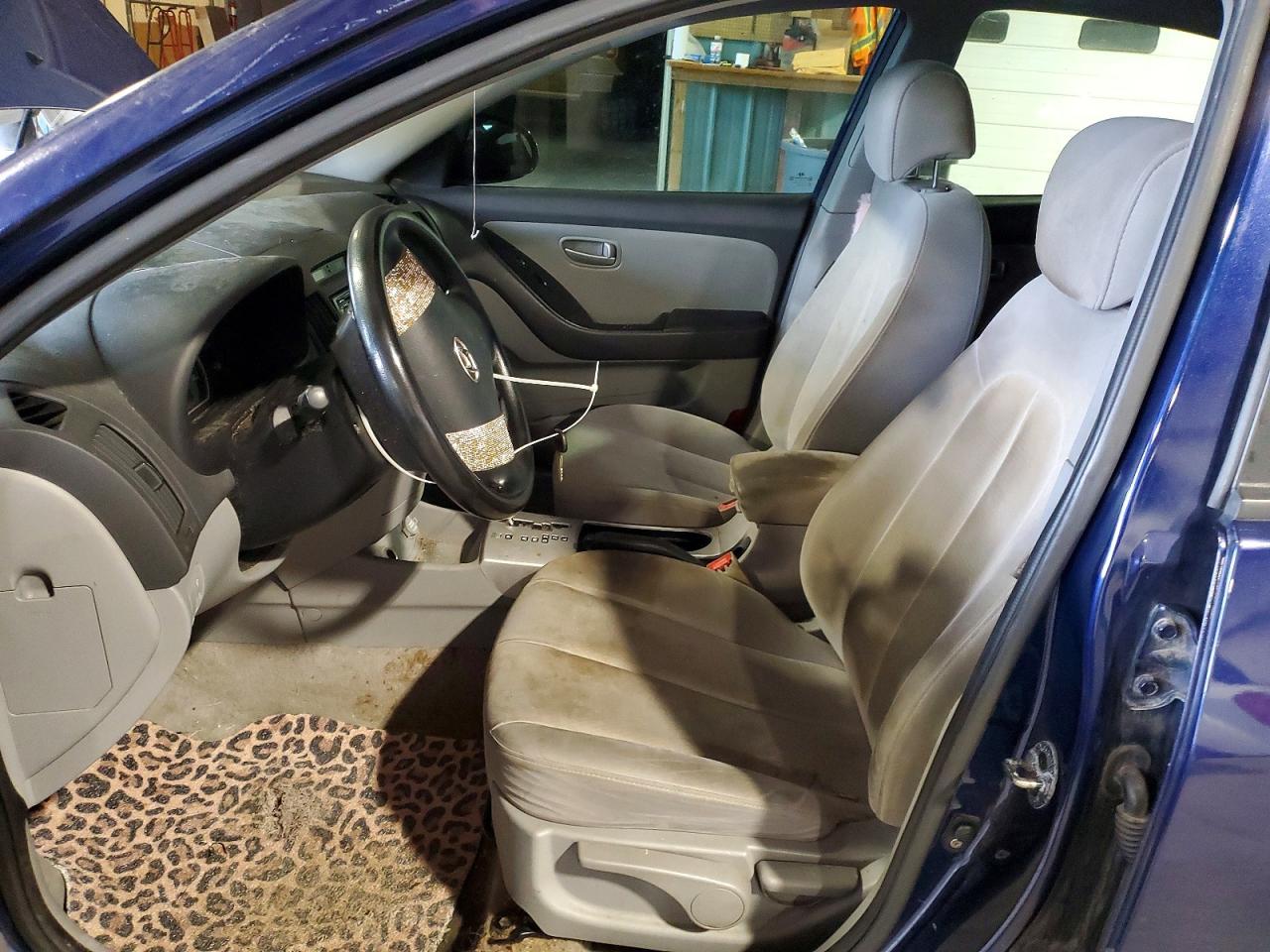 2007 Hyundai Elantra Gls Blue vin: KMHDU46D57U206632