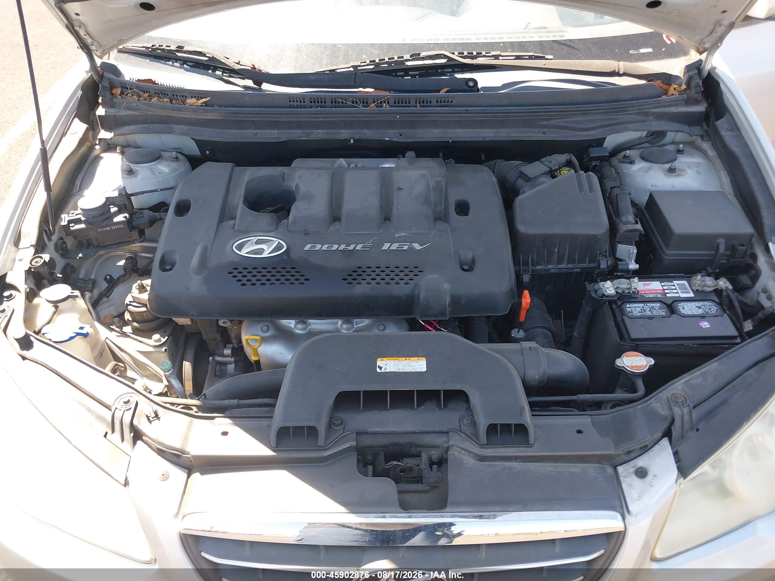2007 Hyundai Elantra Gls/ltd/se Silver vin: KMHDU46D57U219610
