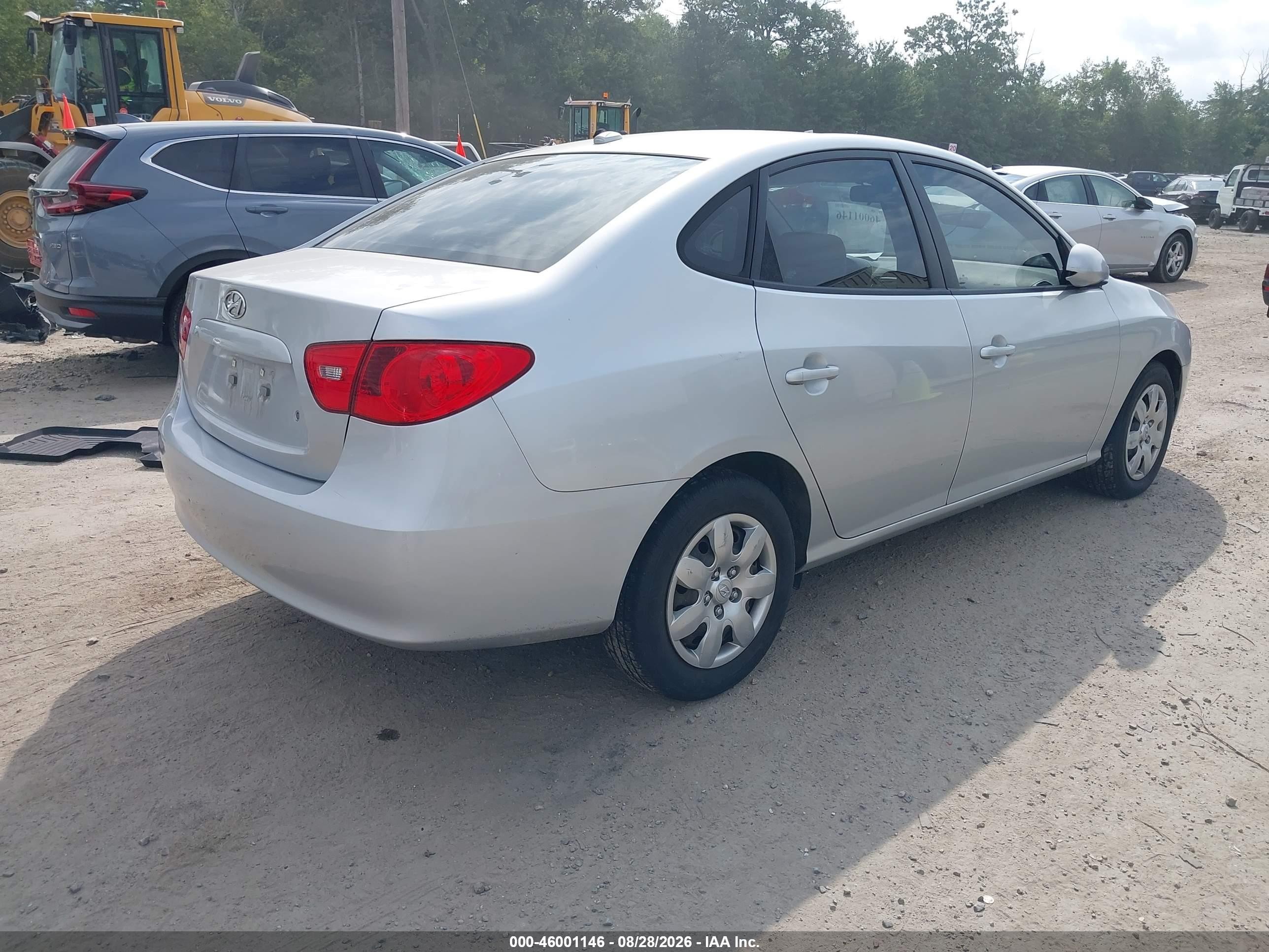 2007 Hyundai Elantra Gls/limited/se Silver vin: KMHDU46D57U250825