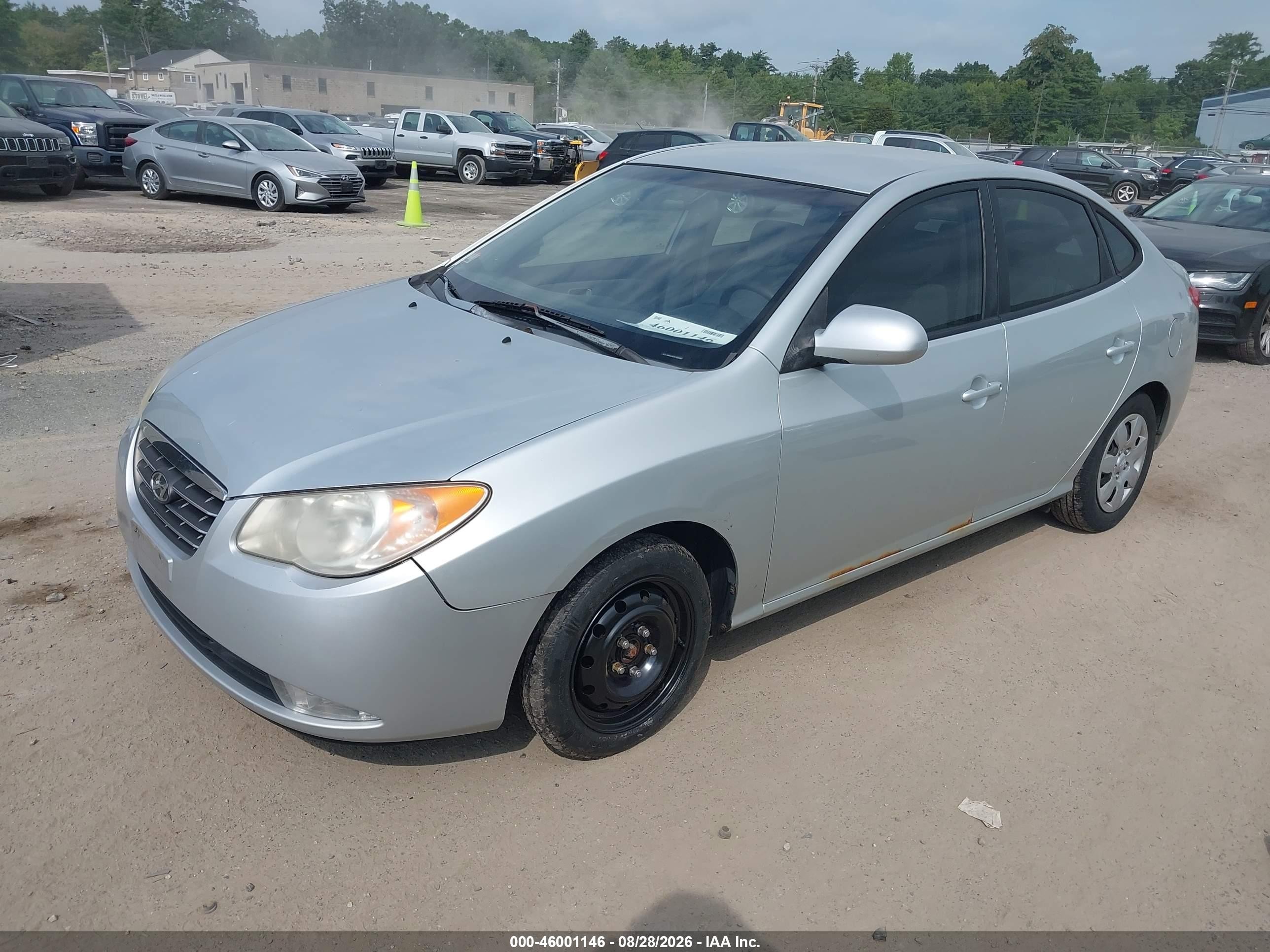2007 Hyundai Elantra Gls/limited/se Silver vin: KMHDU46D57U250825