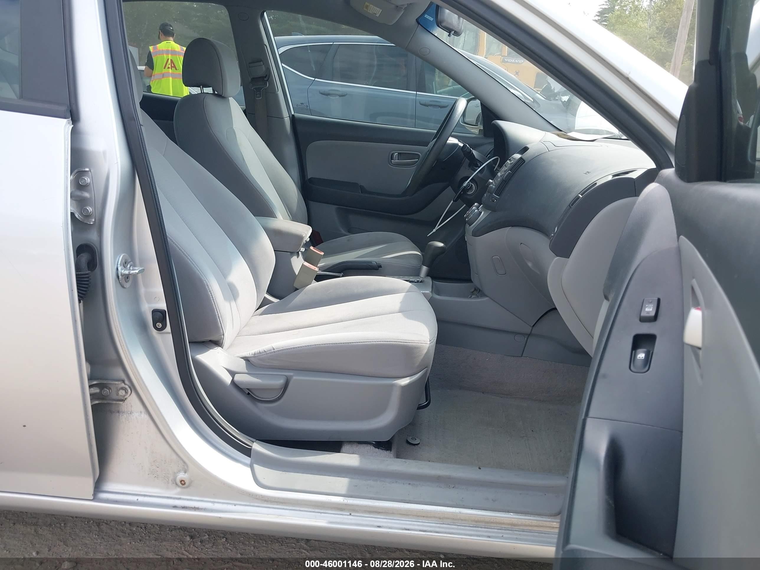 2007 Hyundai Elantra Gls/limited/se Silver vin: KMHDU46D57U250825