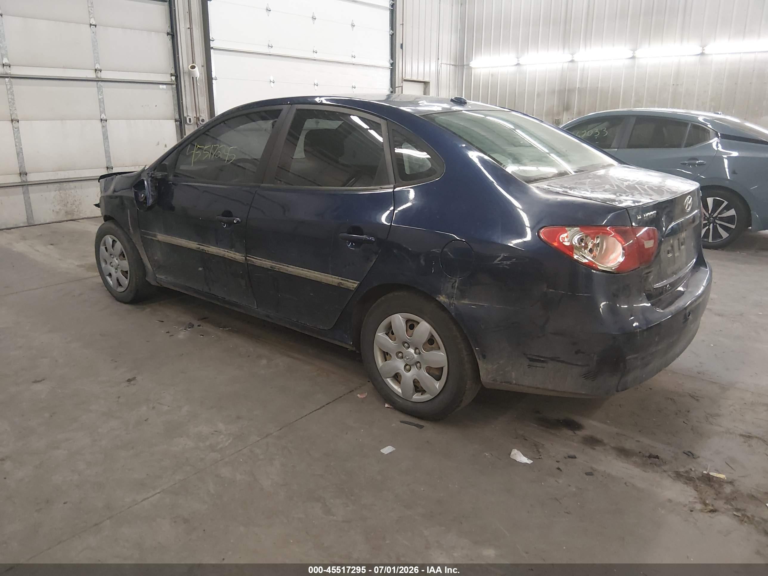 2008 Hyundai Elantra Gls/se Dark Blue vin: KMHDU46D58U322835