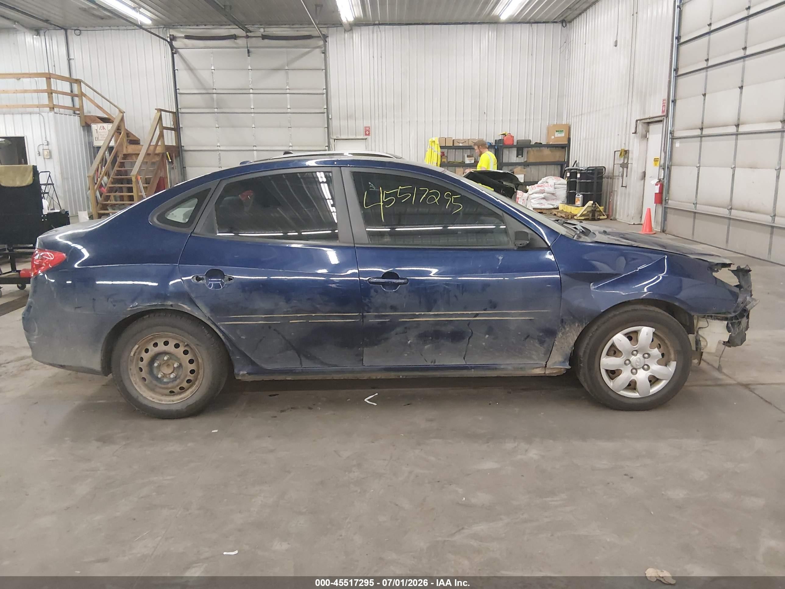 2008 Hyundai Elantra Gls/se Dark Blue vin: KMHDU46D58U322835
