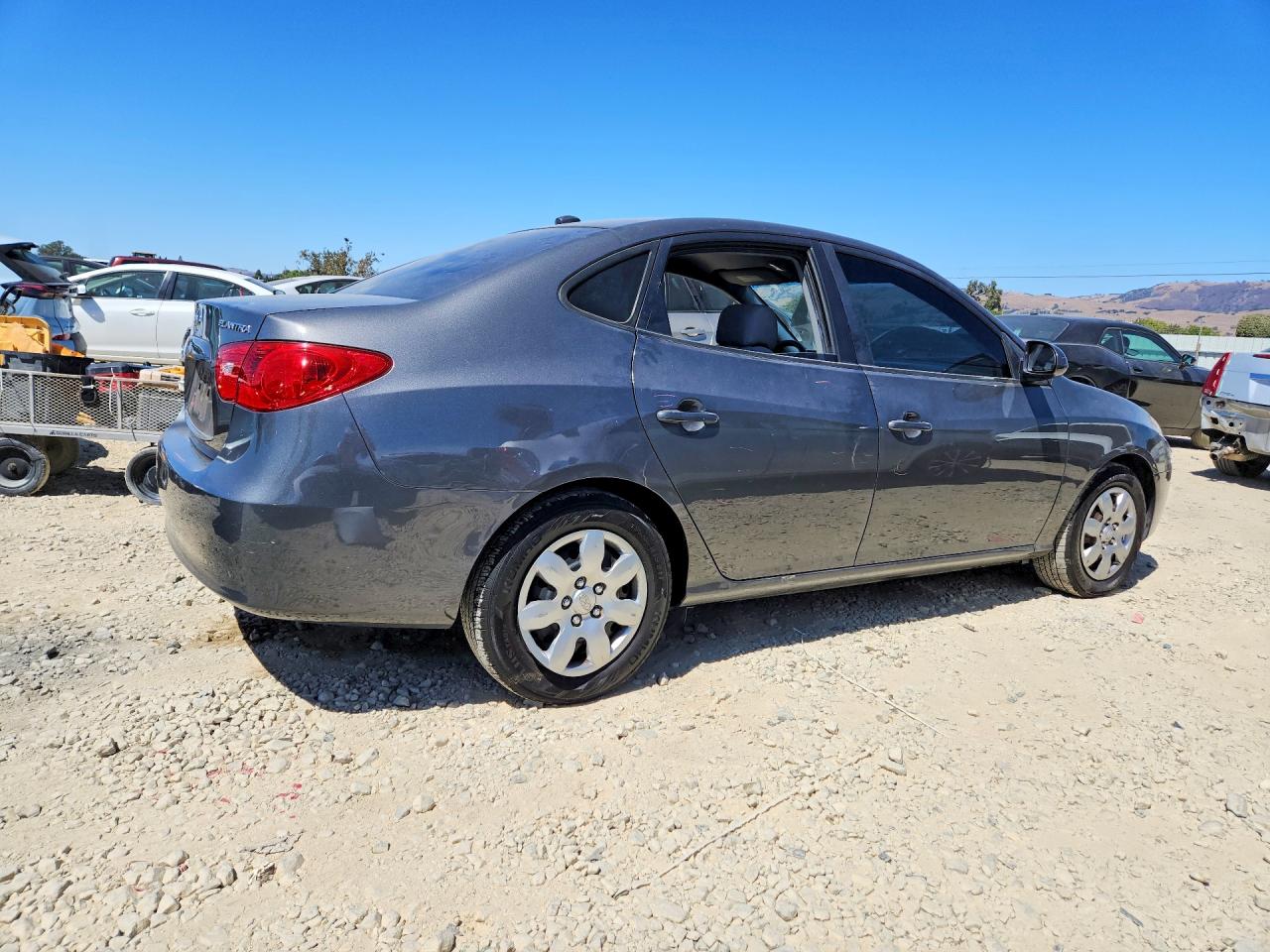 2008 Hyundai Elantra Gls Gray vin: KMHDU46D58U330501