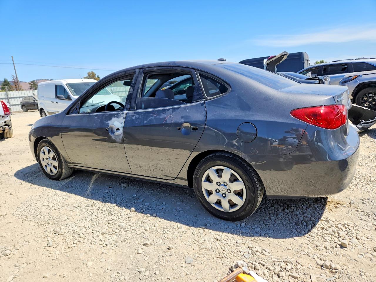 2008 Hyundai Elantra Gls Gray vin: KMHDU46D58U330501