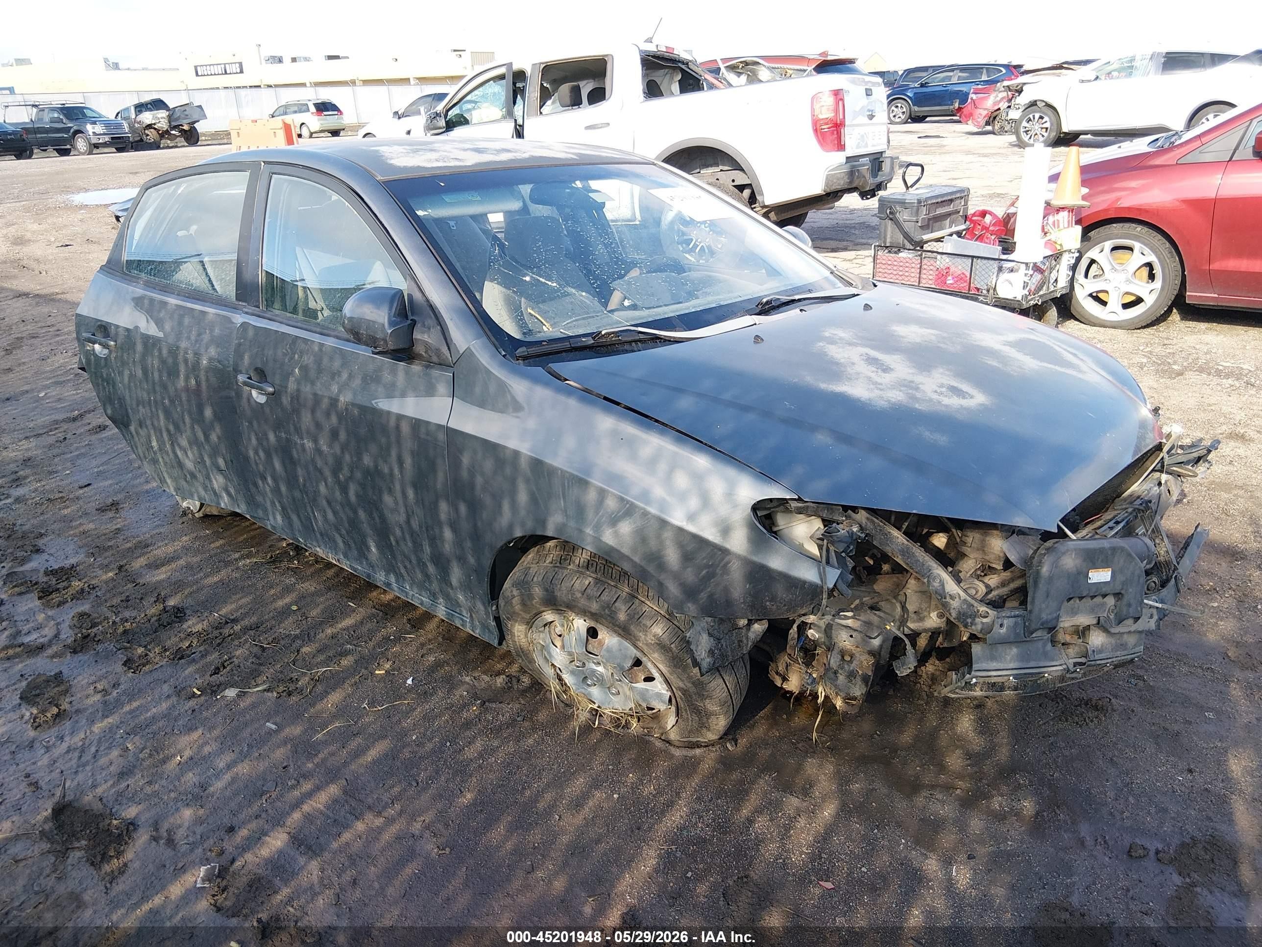 2008 Hyundai Elantra Gls/se Gray vin: KMHDU46D58U342387