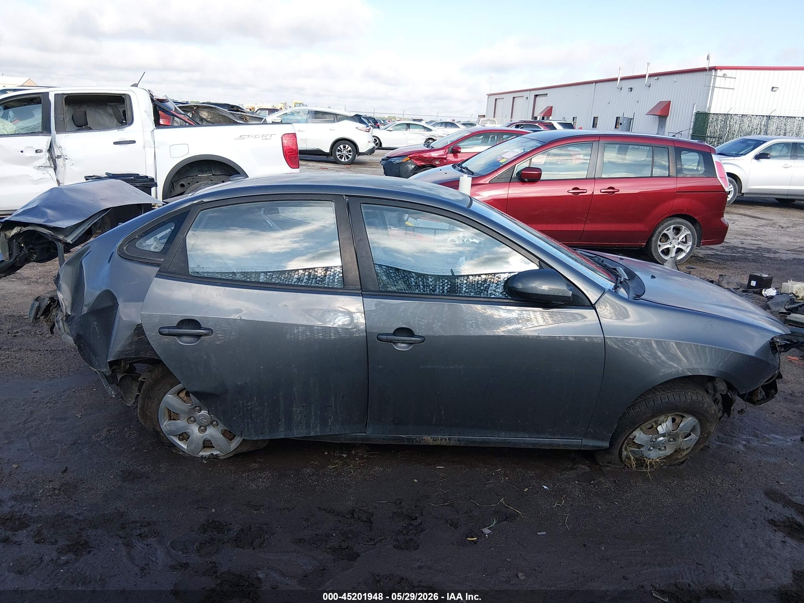 2008 Hyundai Elantra Gls/se Gray vin: KMHDU46D58U342387