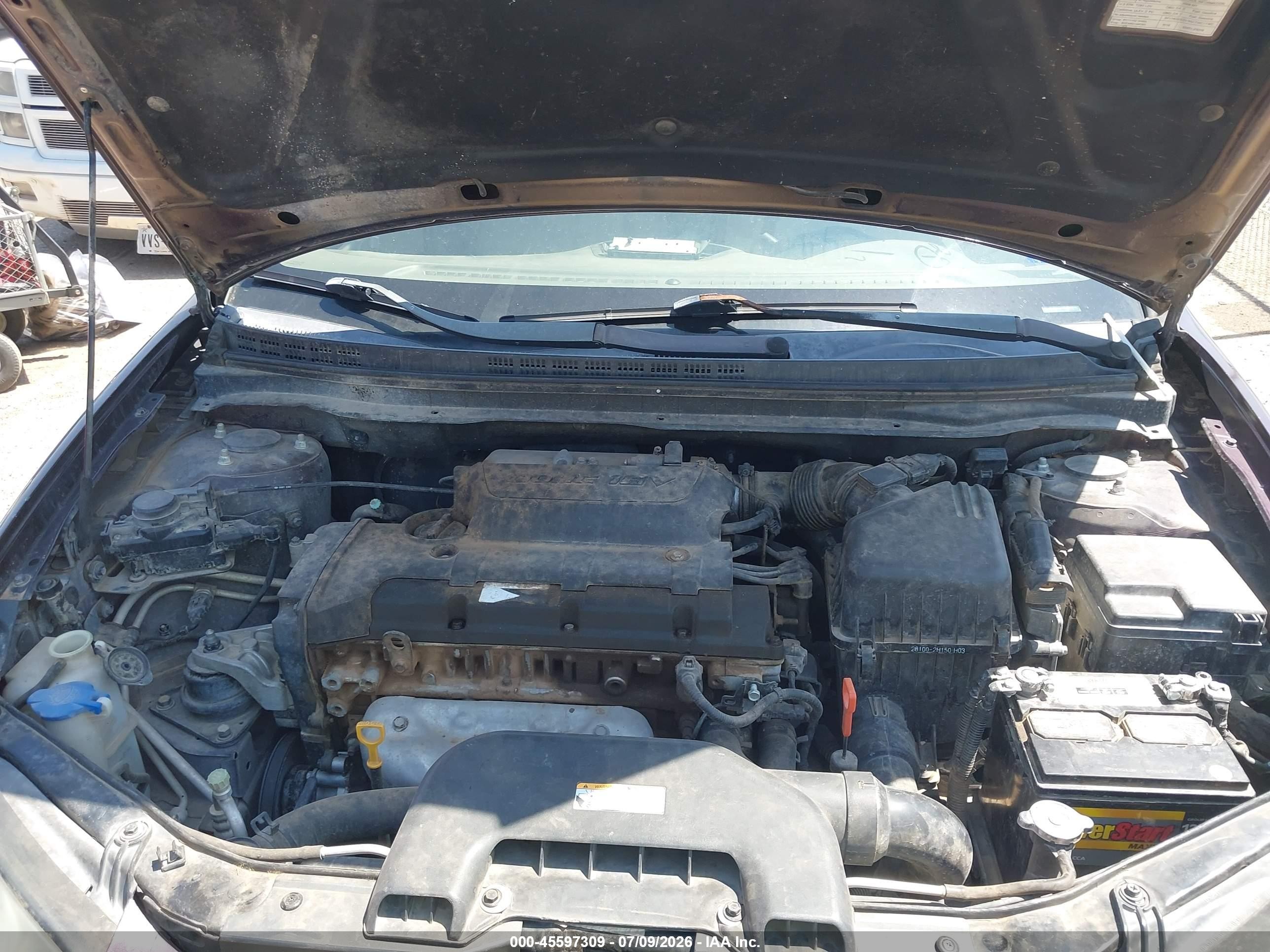 2008 Hyundai Elantra Gls/se Purple vin: KMHDU46D58U388852