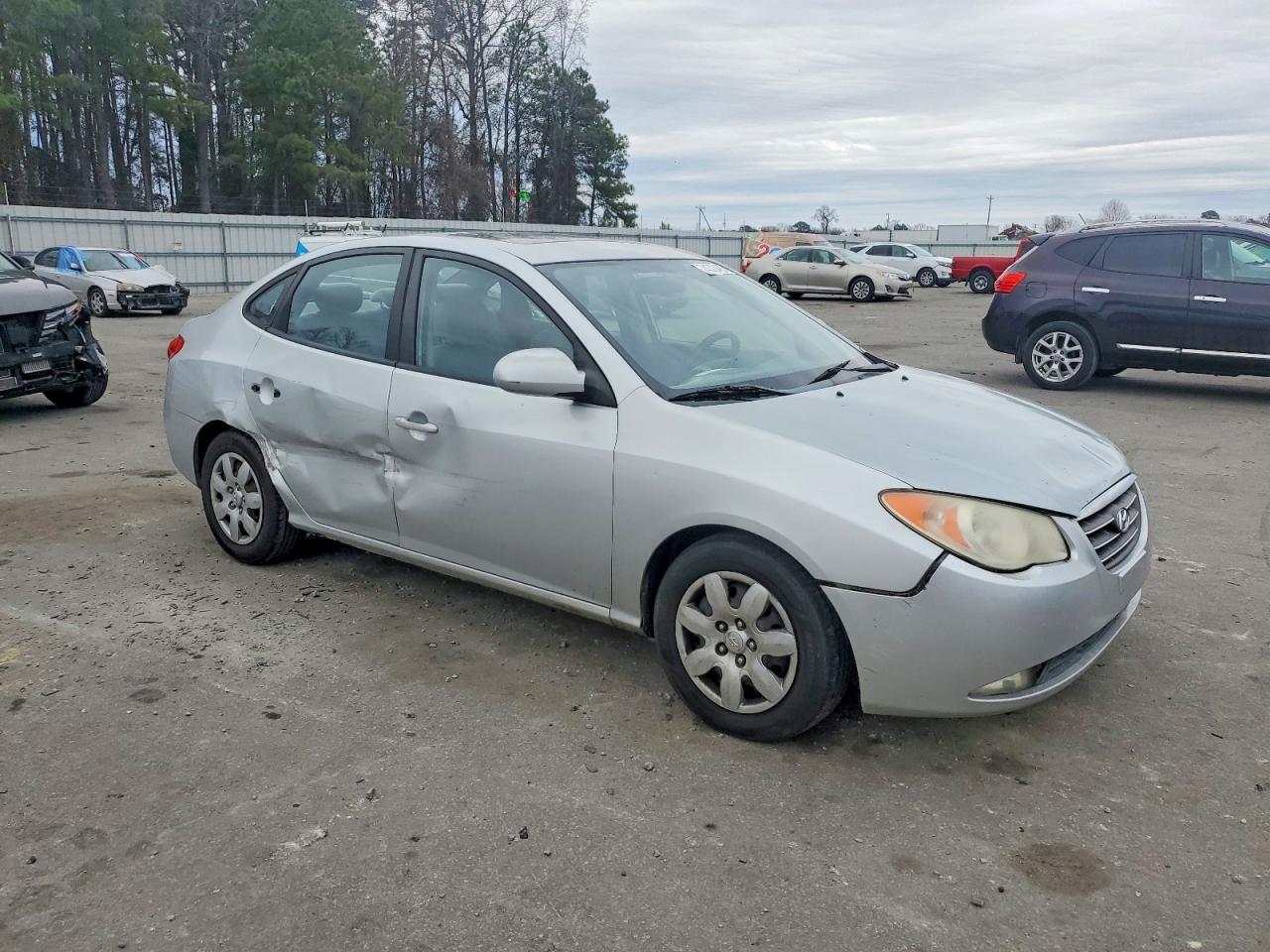 2008 Hyundai Elantra Gls Серебряный vin: KMHDU46D58U430954