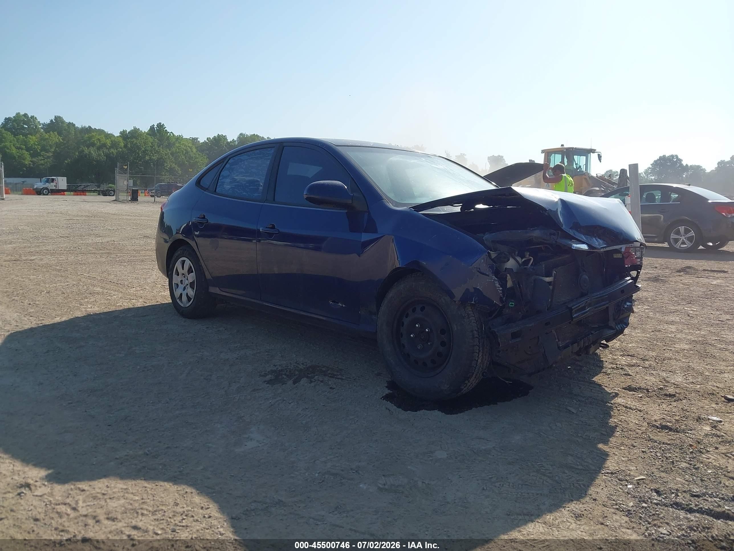 2008 Hyundai Elantra Gls/se Синий vin: KMHDU46D58U489681