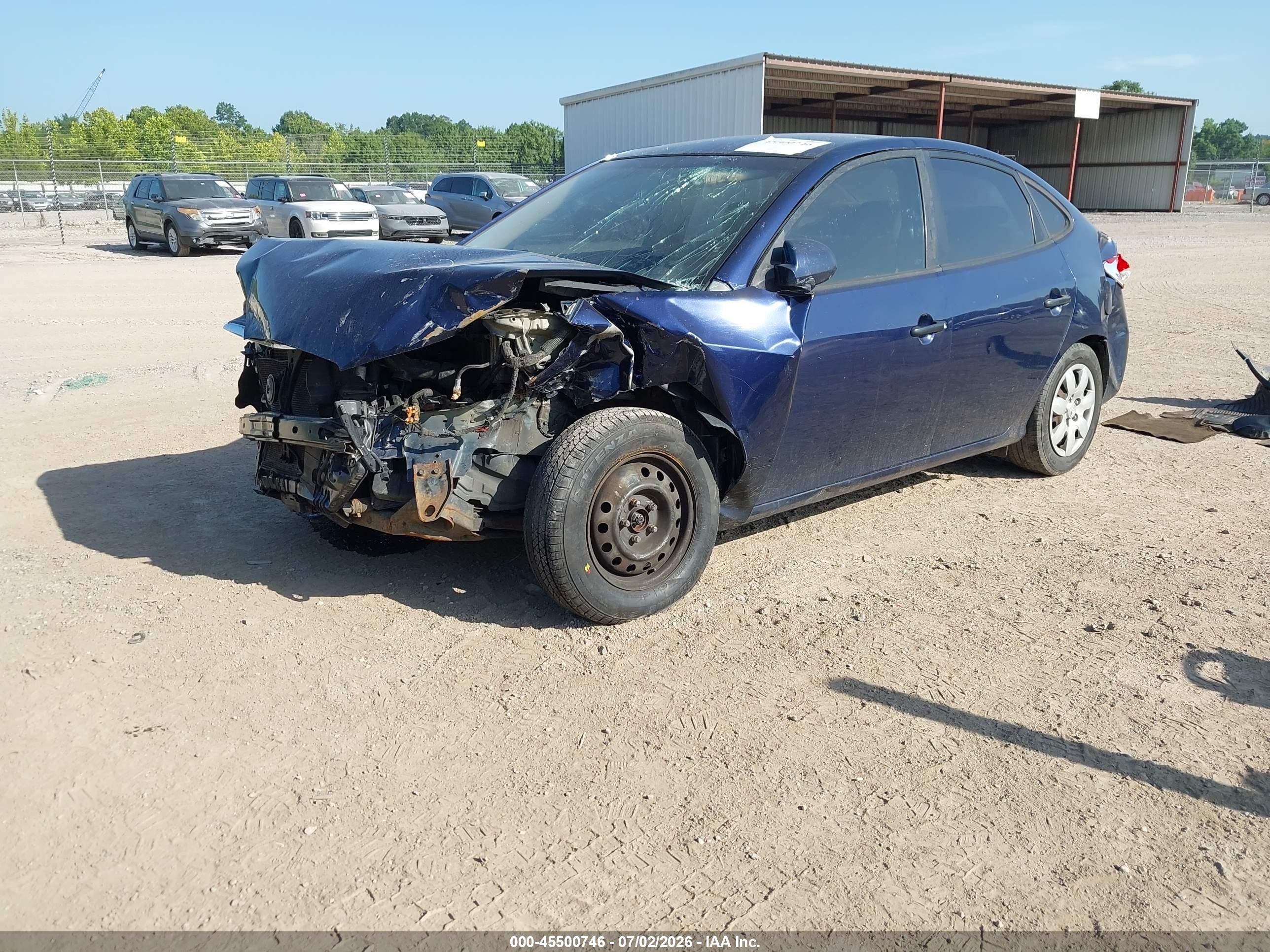 2008 Hyundai Elantra Gls/se Синий vin: KMHDU46D58U489681