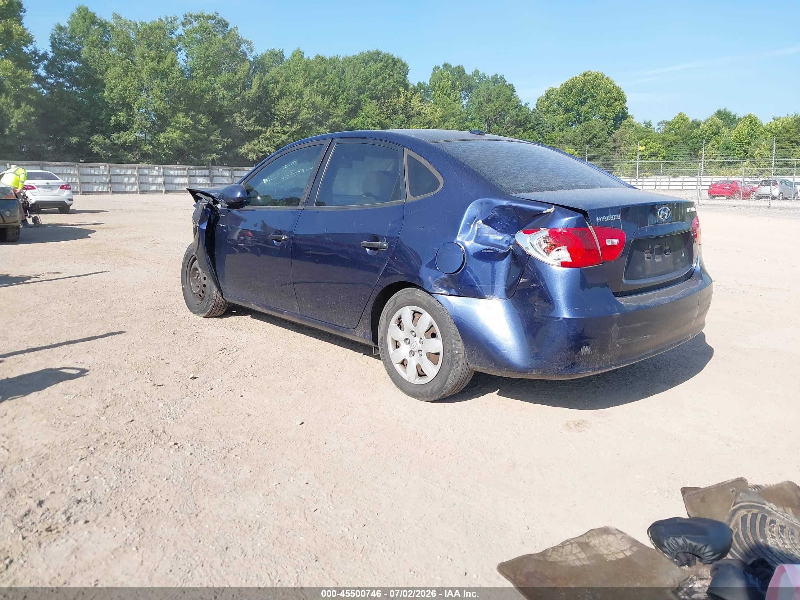 2008 Hyundai Elantra Gls/se Синий vin: KMHDU46D58U489681