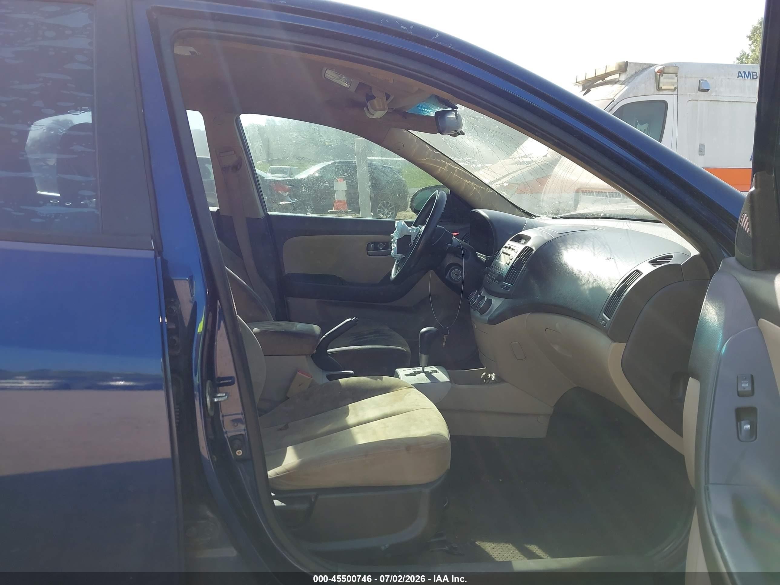 2008 Hyundai Elantra Gls/se Синий vin: KMHDU46D58U489681