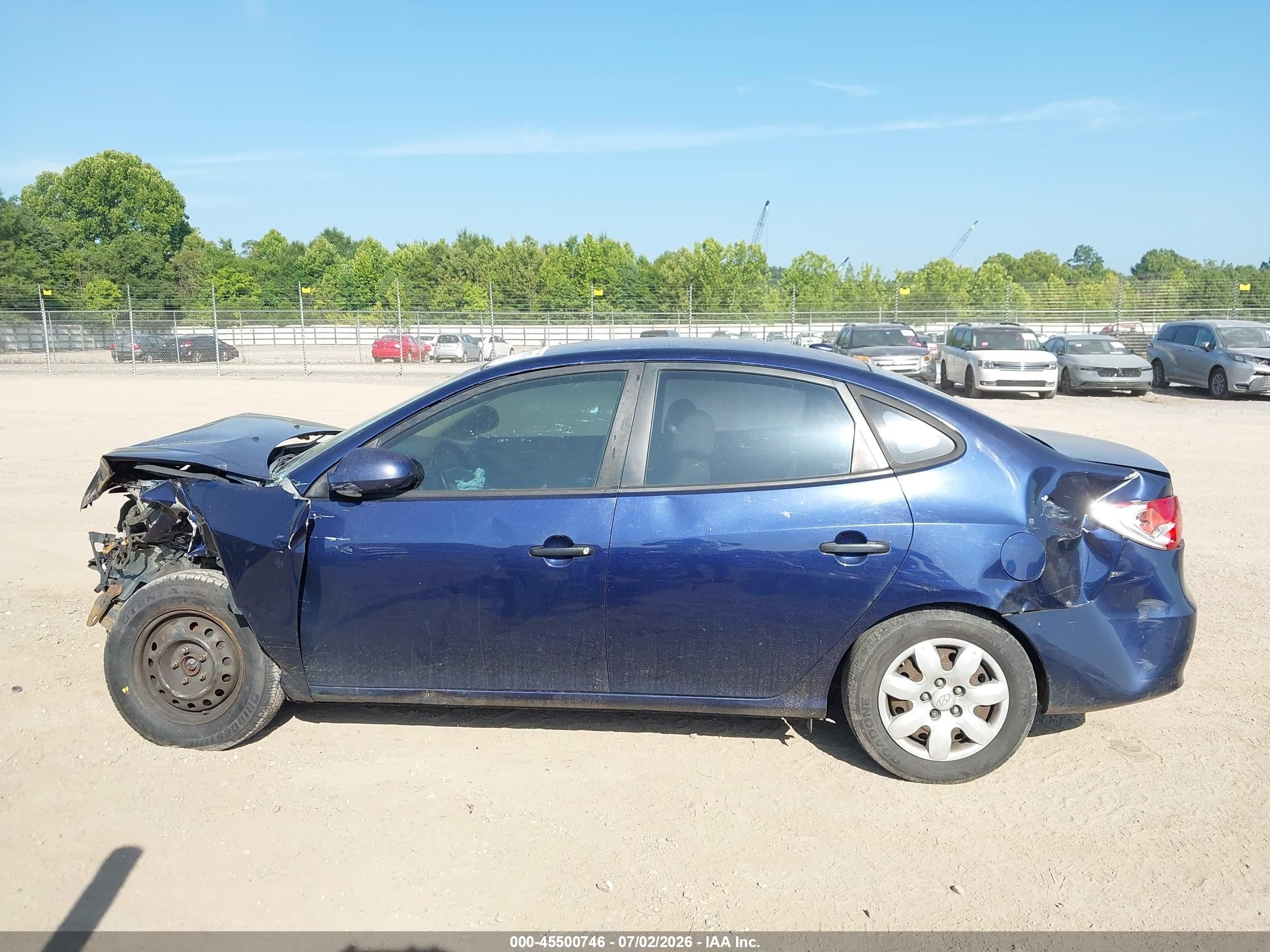 2008 Hyundai Elantra Gls/se Синий vin: KMHDU46D58U489681