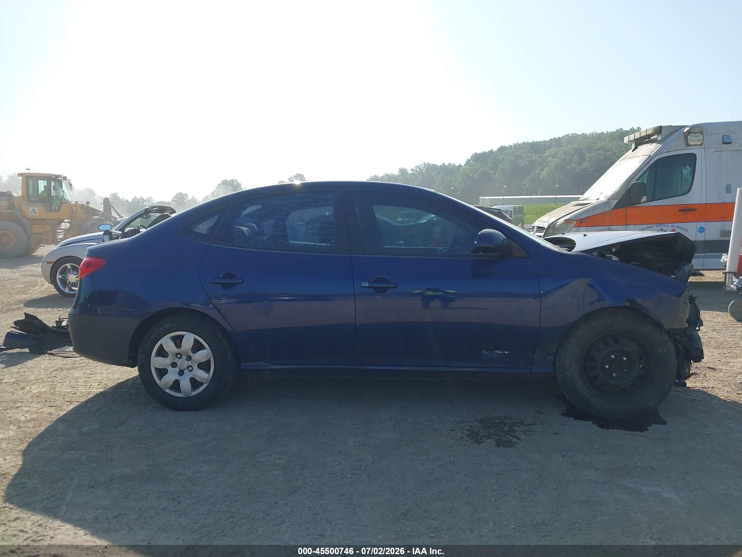 2008 Hyundai Elantra Gls/se Синий vin: KMHDU46D58U489681