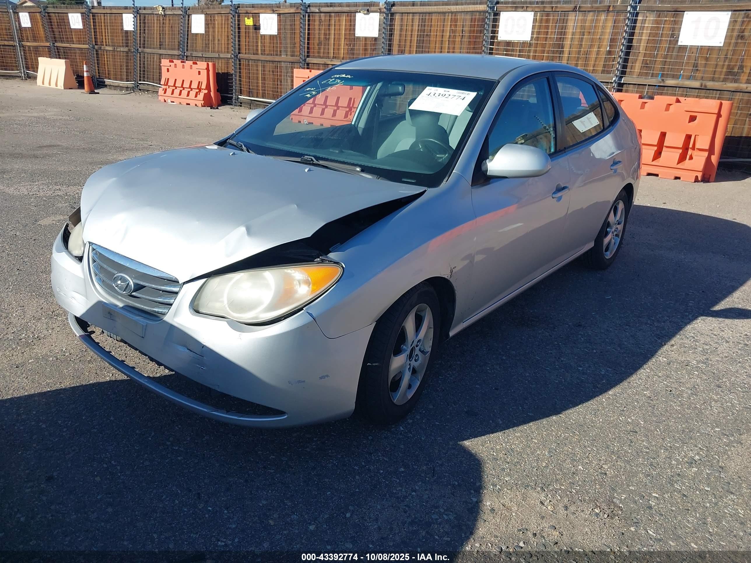 2008 Hyundai Elantra Gls/se Silver vin: KMHDU46D58U576934