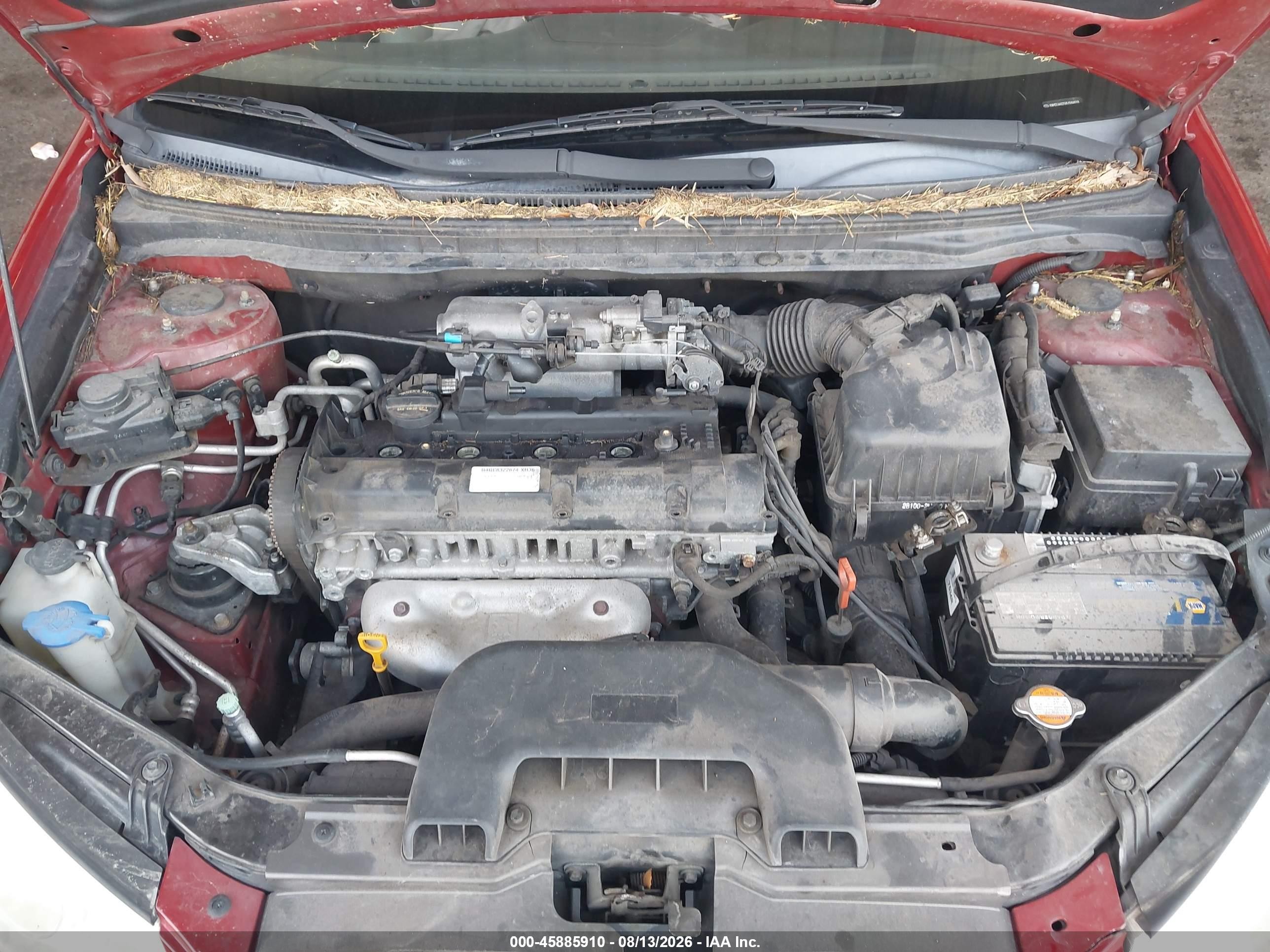 2008 Hyundai Elantra Gls/se Red vin: KMHDU46D58U584659