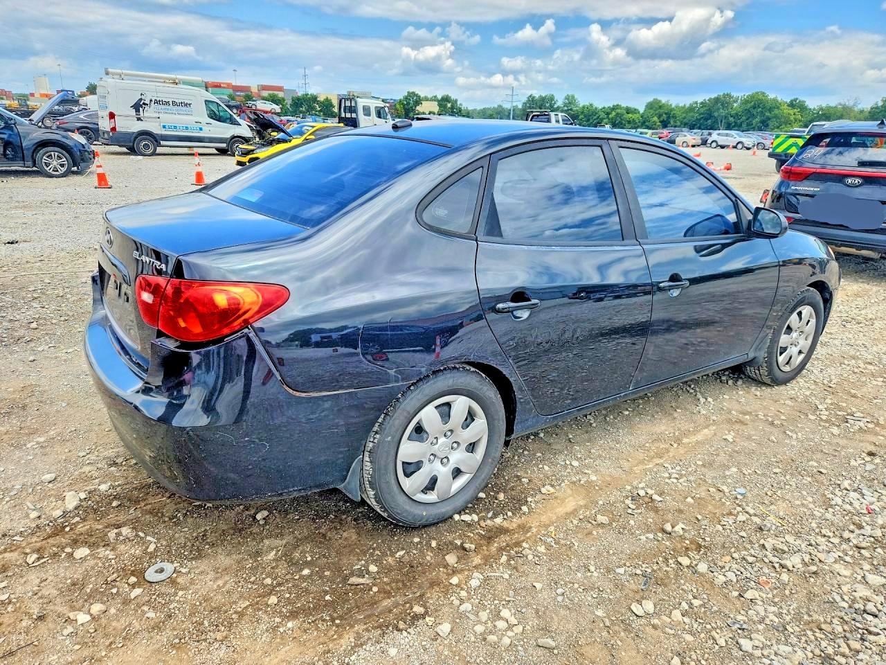 2009 Hyundai Elantra Gls Черный vin: KMHDU46D59U599745