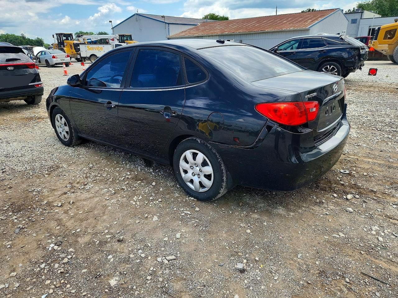 2009 Hyundai Elantra Gls Черный vin: KMHDU46D59U599745