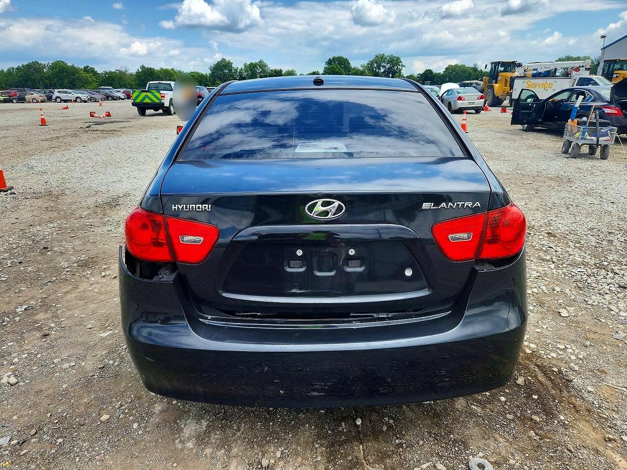 2009 Hyundai Elantra Gls Черный vin: KMHDU46D59U599745