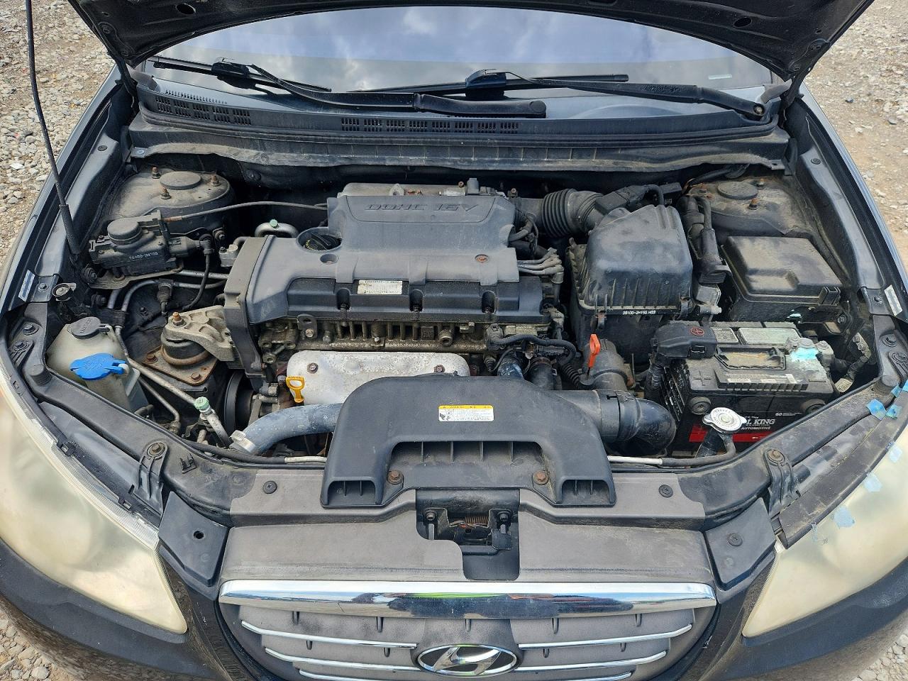 2009 Hyundai Elantra Gls Черный vin: KMHDU46D59U599745