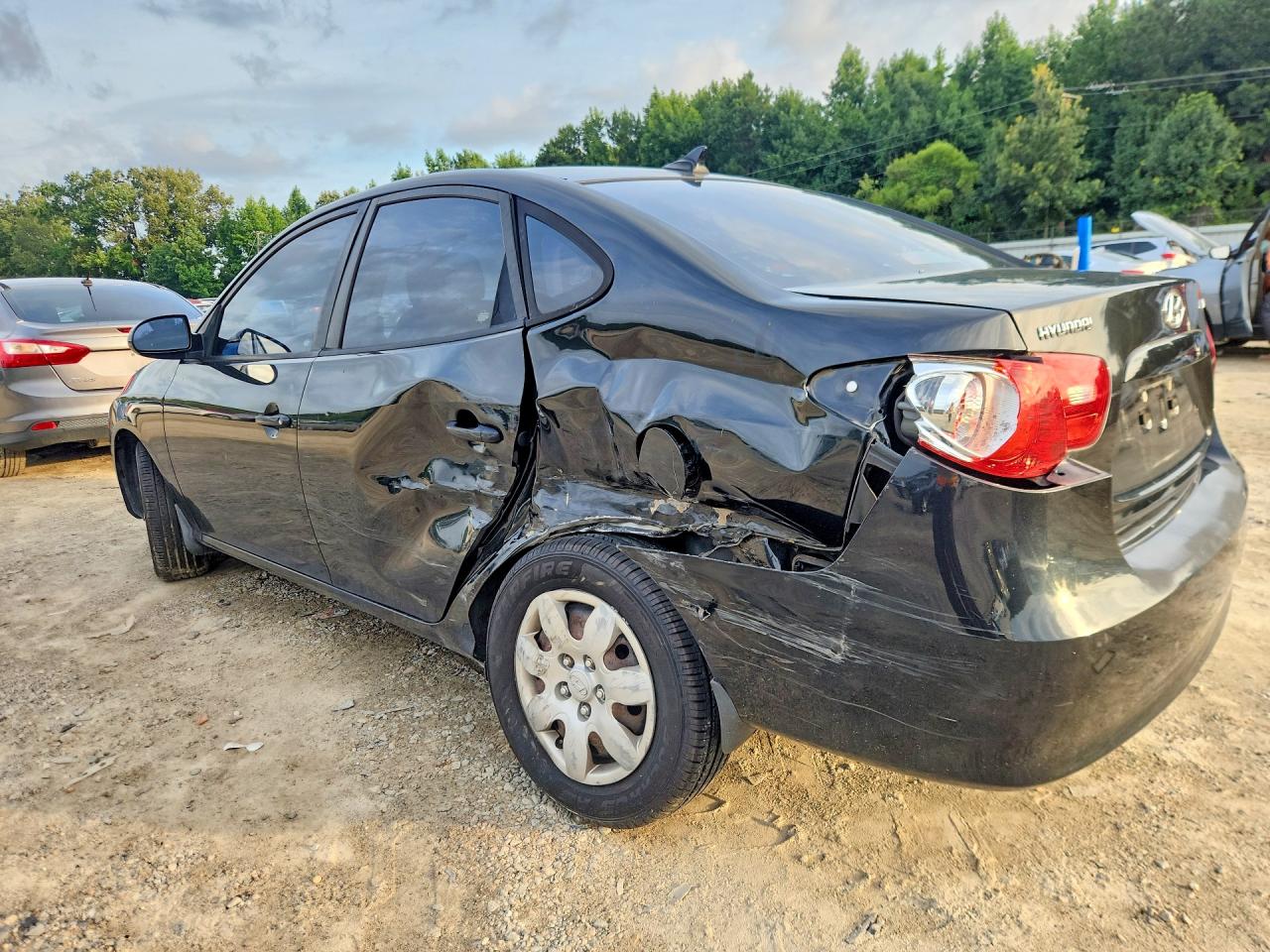 2009 Hyundai Elantra Gls Черный vin: KMHDU46D59U668904