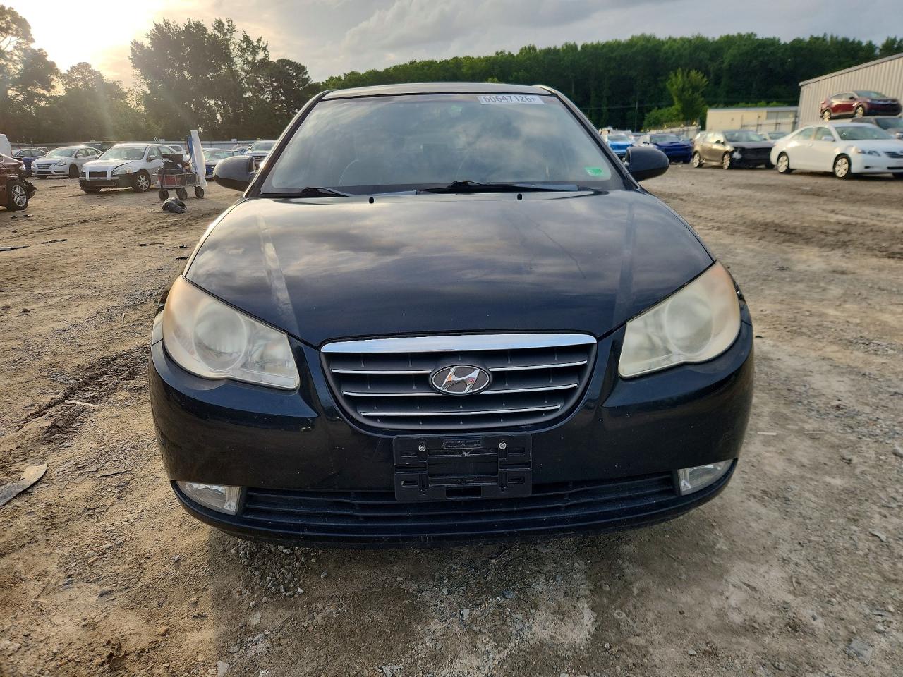 2009 Hyundai Elantra Gls Черный vin: KMHDU46D59U668904