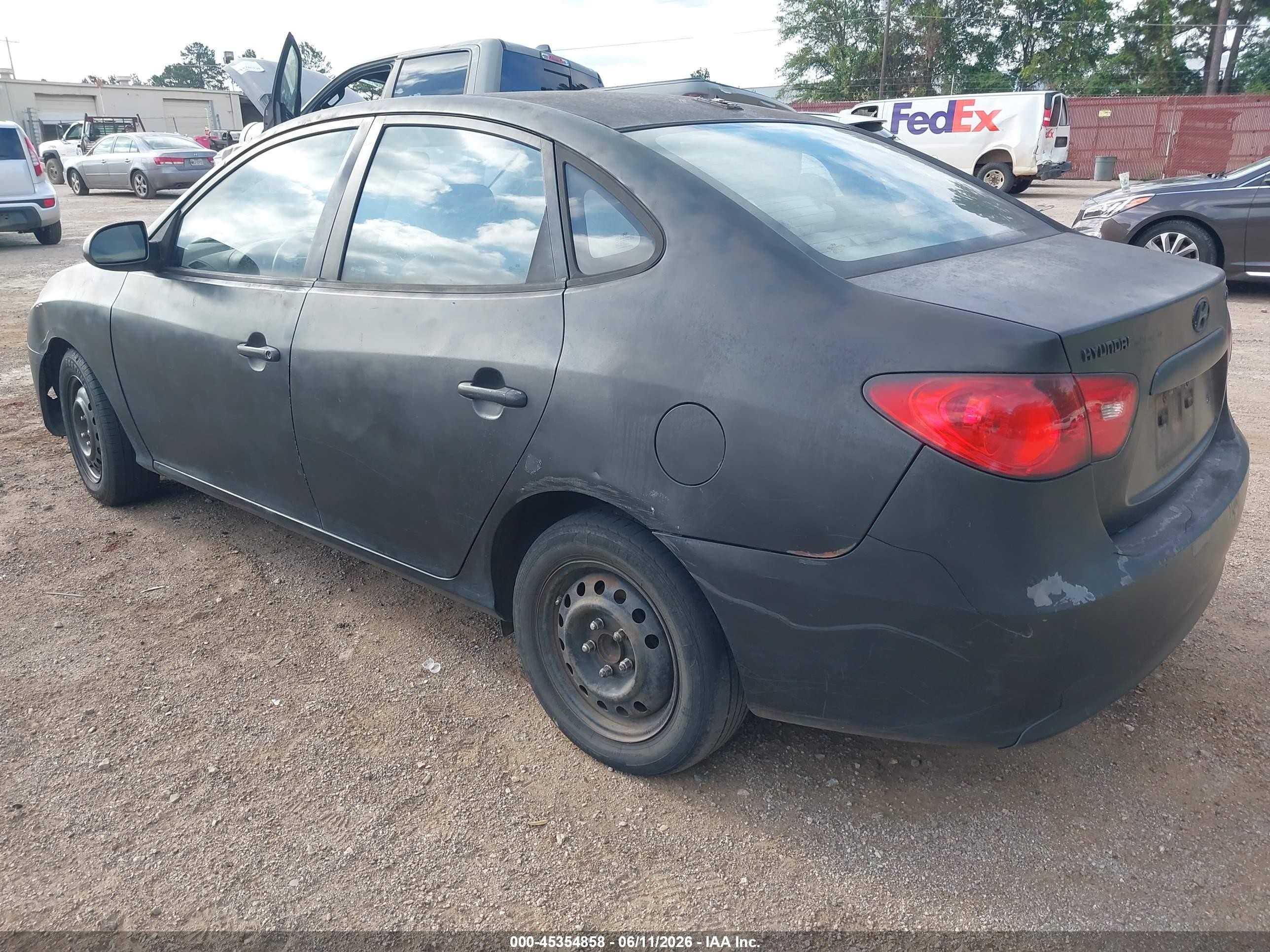 2009 Hyundai Elantra Gls Black vin: KMHDU46D59U720340