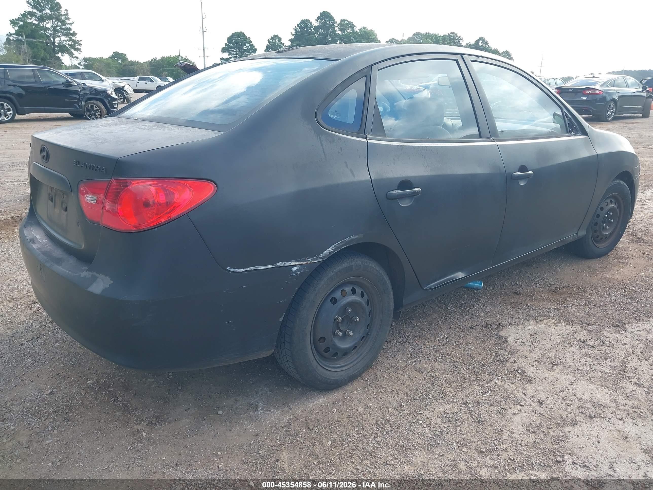 2009 Hyundai Elantra Gls Black vin: KMHDU46D59U720340