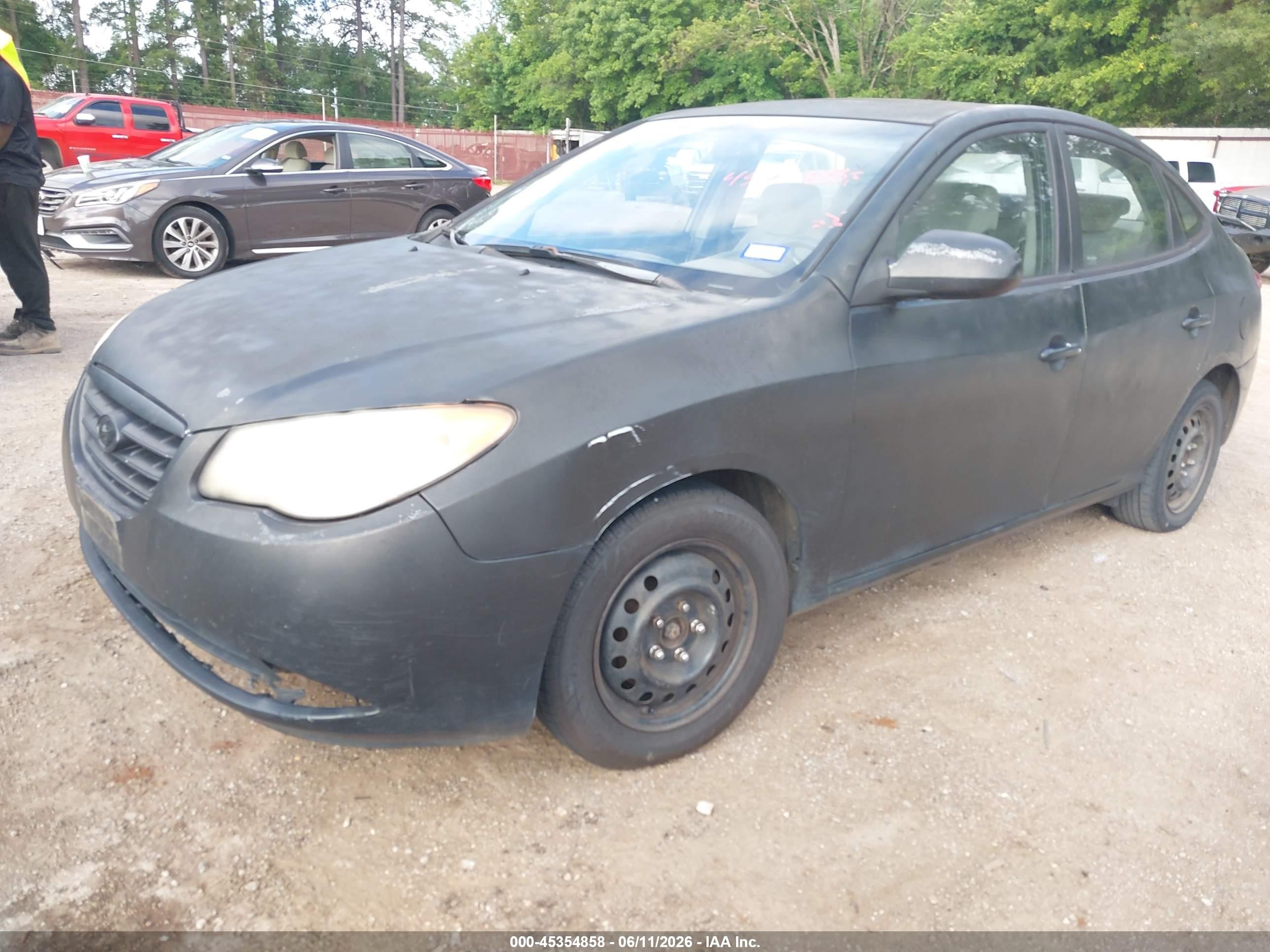 2009 Hyundai Elantra Gls Black vin: KMHDU46D59U720340