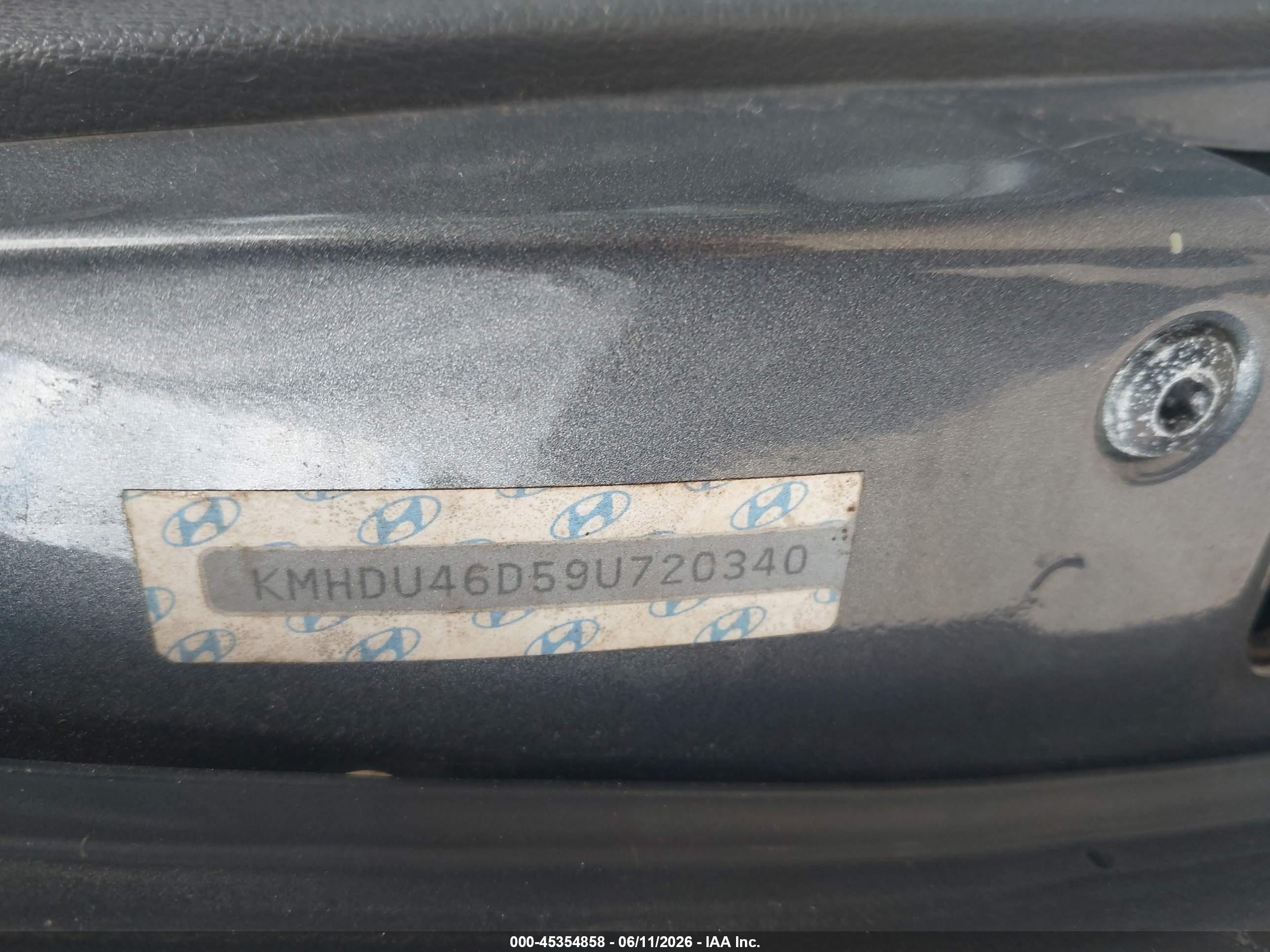 2009 Hyundai Elantra Gls Black vin: KMHDU46D59U720340