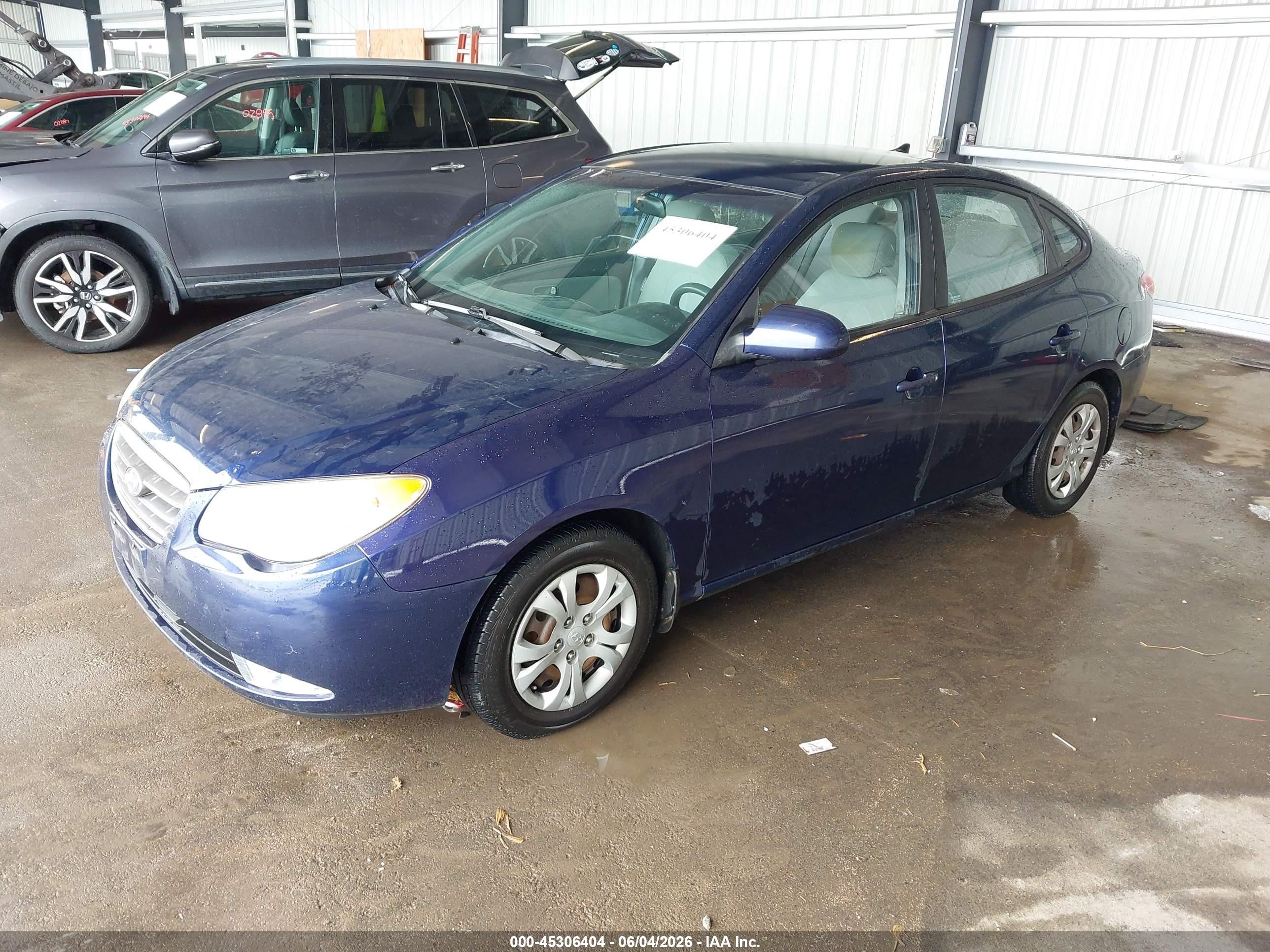 2009 Hyundai Elantra Gls Blue vin: KMHDU46D59U748381