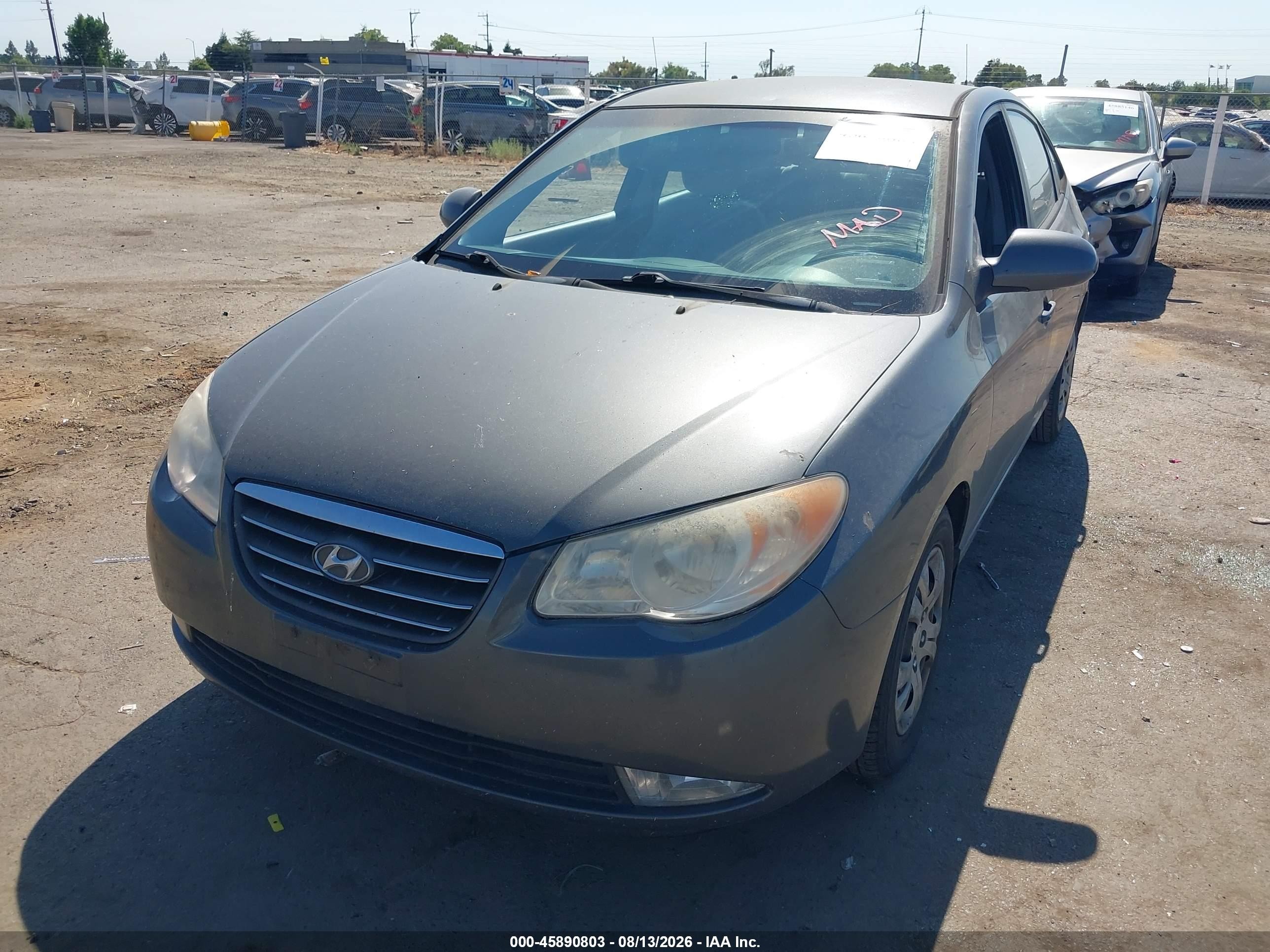 2009 Hyundai Elantra Gls Gray vin: KMHDU46D59U749918