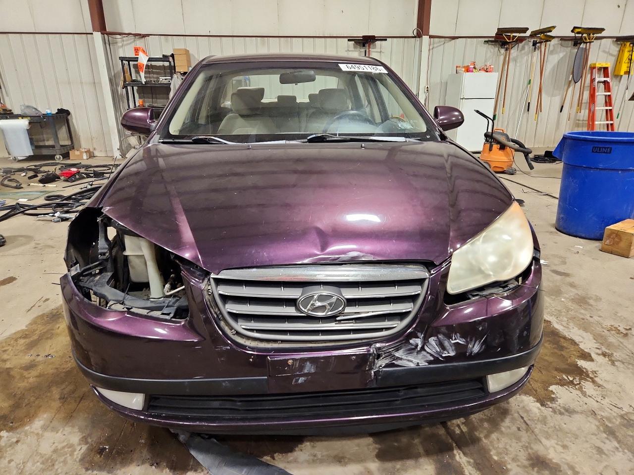 2009 Hyundai Elantra Gls Purple vin: KMHDU46D59U782854