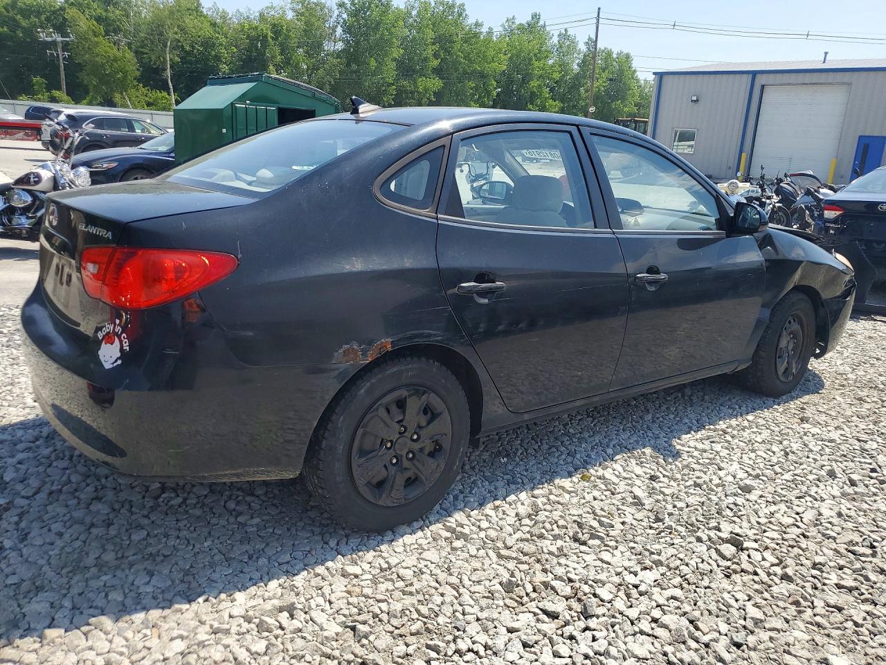 2009 Hyundai Elantra Gls Black vin: KMHDU46D59U806151