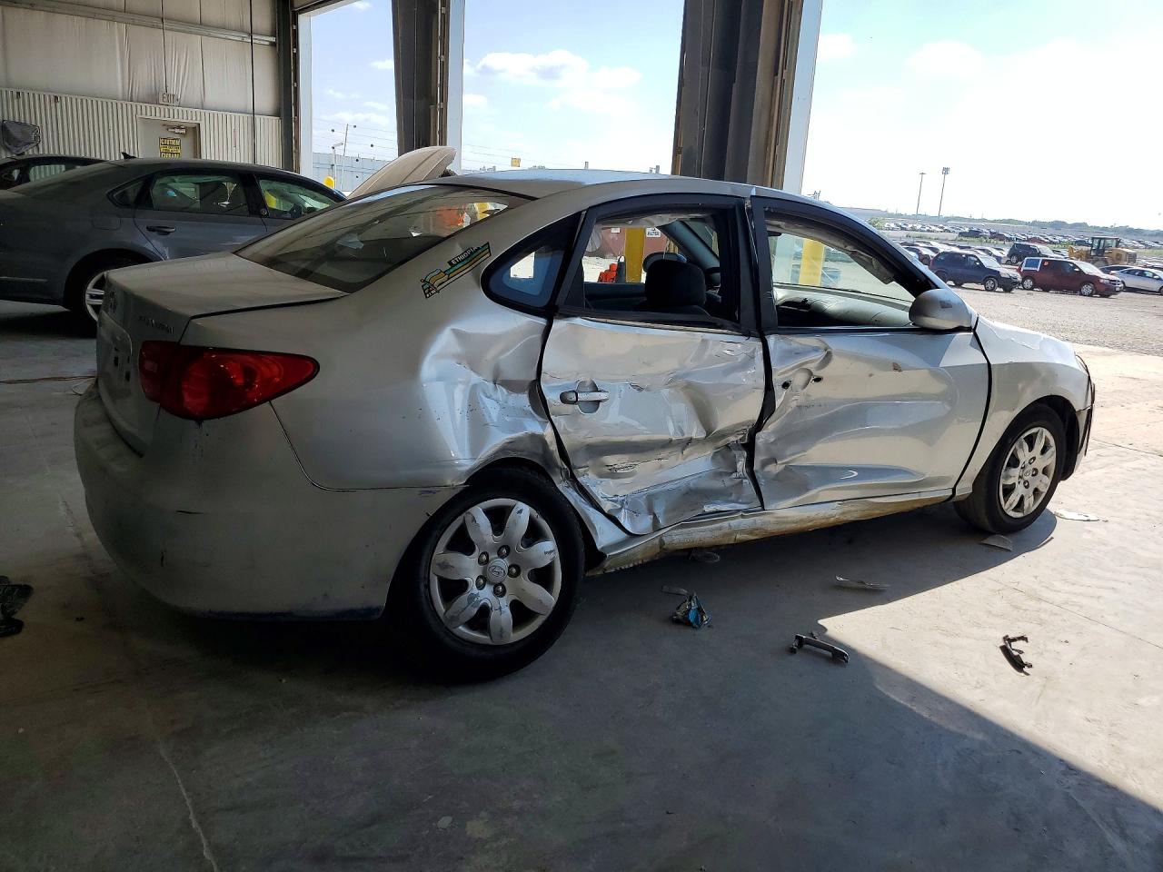 2007 Hyundai Elantra Gls Silver vin: KMHDU46D67U031372