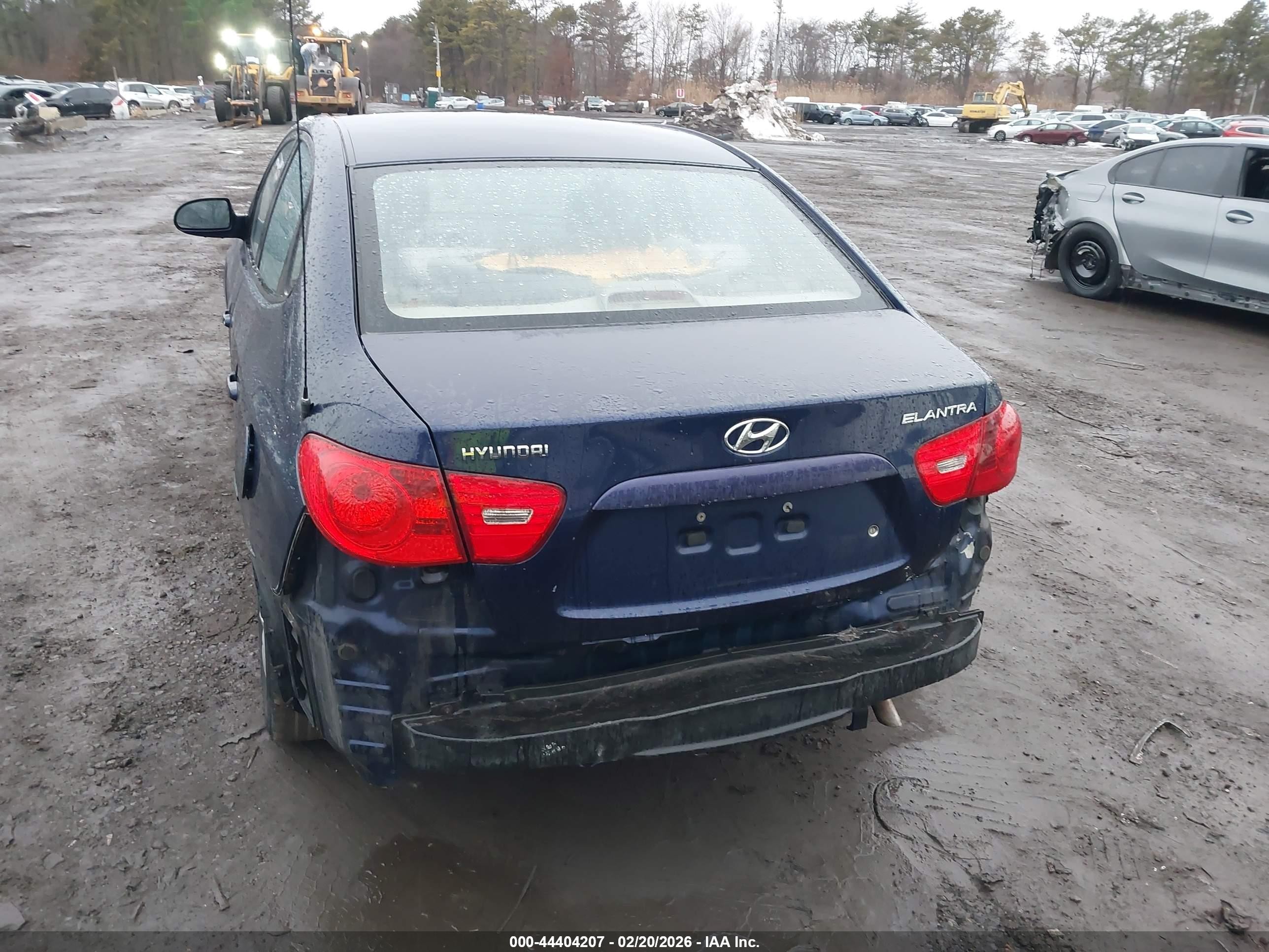 2007 Hyundai Elantra Gls/limited/se Blue vin: KMHDU46D67U065408